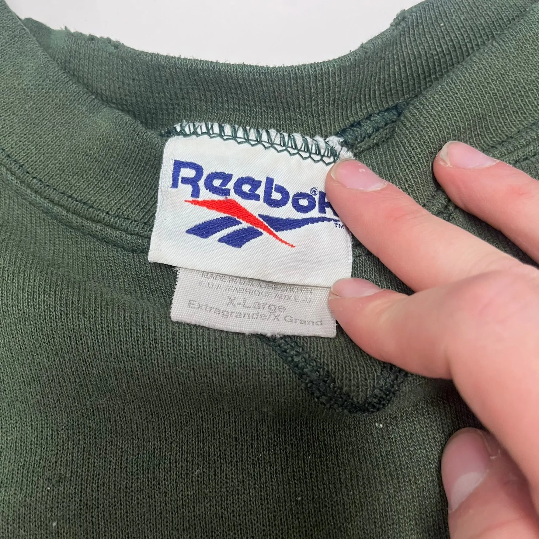 D- Vintage 90s Reebok Logo Graphic Crewneck sold by HG Vintage product image thumbnail 3