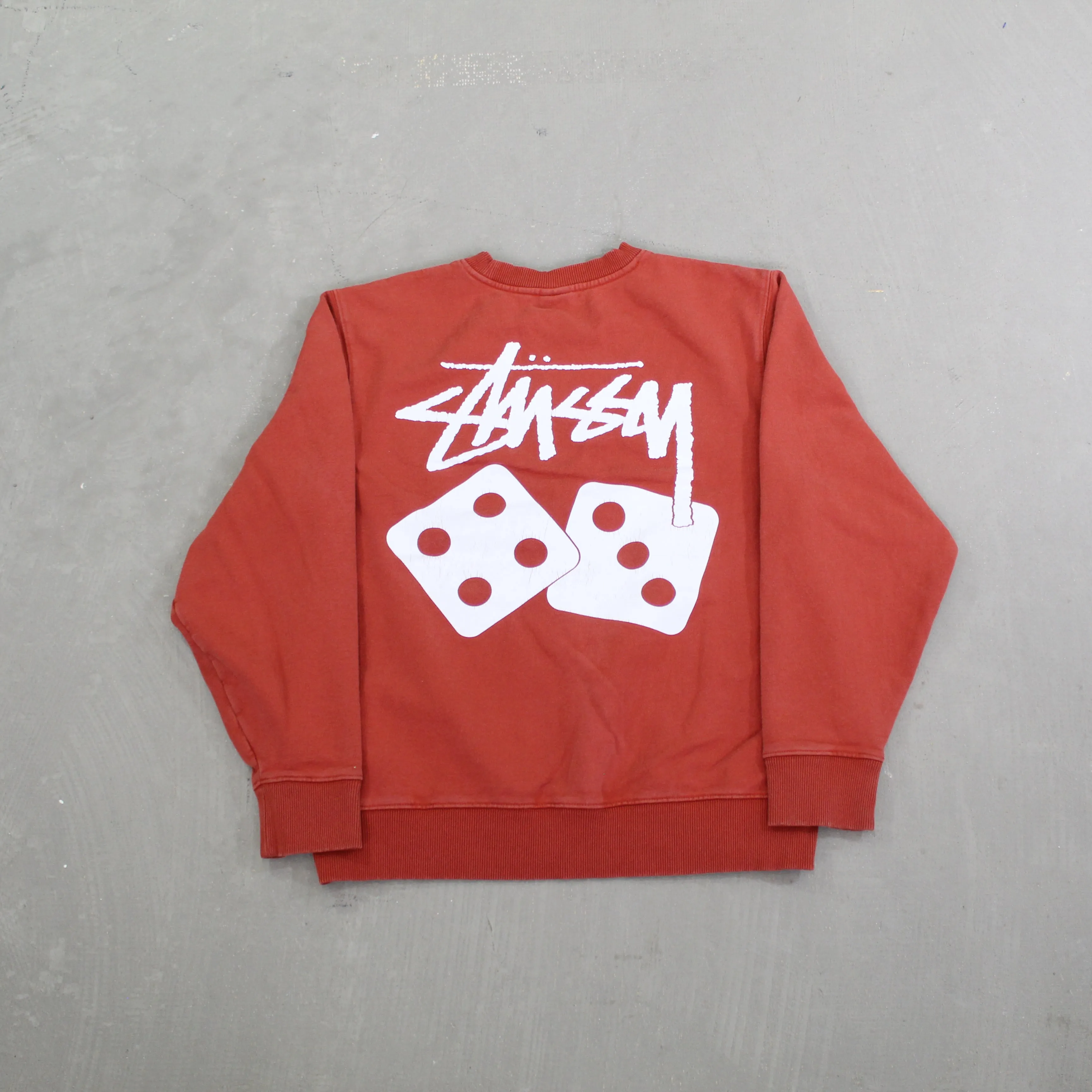 D- Vintage Stussy Text & Dice Crewneck sold by HG Vintage product image thumbnail 3