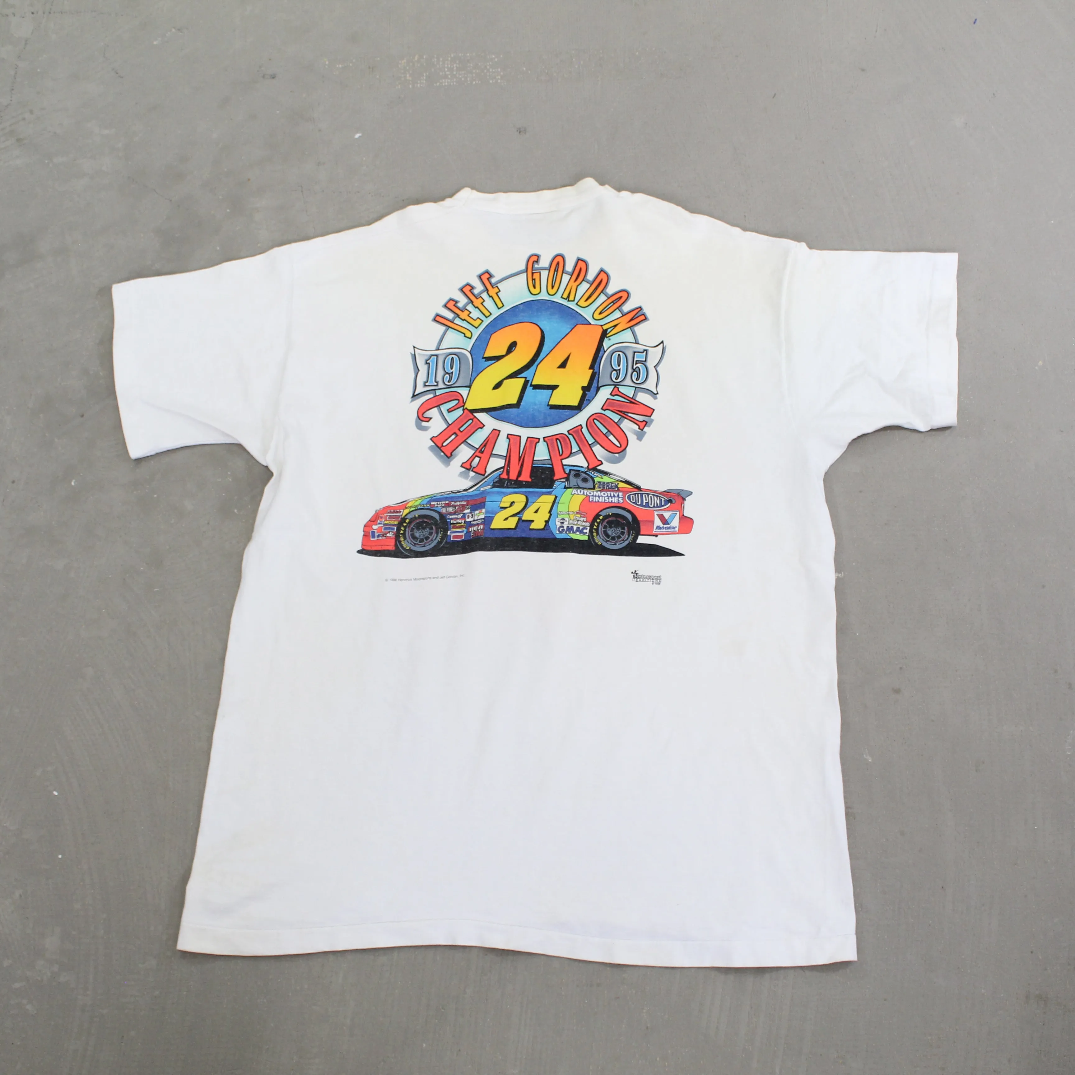D- Vintage 1995 Nascar Jeff Gordon Hendricks Motorsports Champ Single Stitch Tee sold by HG Vintage product image thumbnail 3