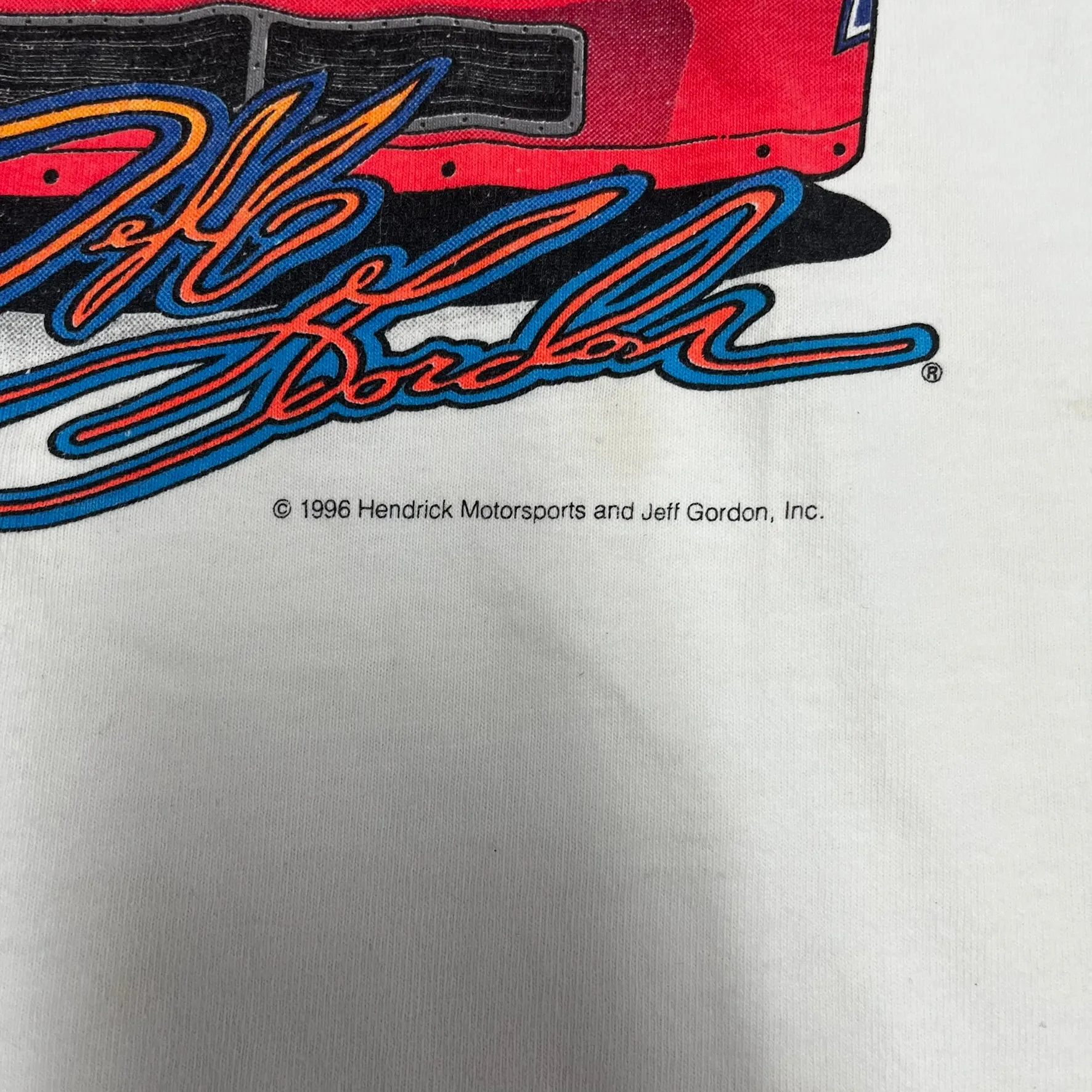 D- Vintage 1995 Nascar Jeff Gordon Hendricks Motorsports Champ Single Stitch Tee sold by HG Vintage product image thumbnail 5
