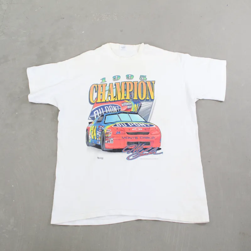 D- Vintage 1995 Nascar Jeff Gordon Hendricks Motorsports Champ Single Stitch Tee sold by HG Vintage