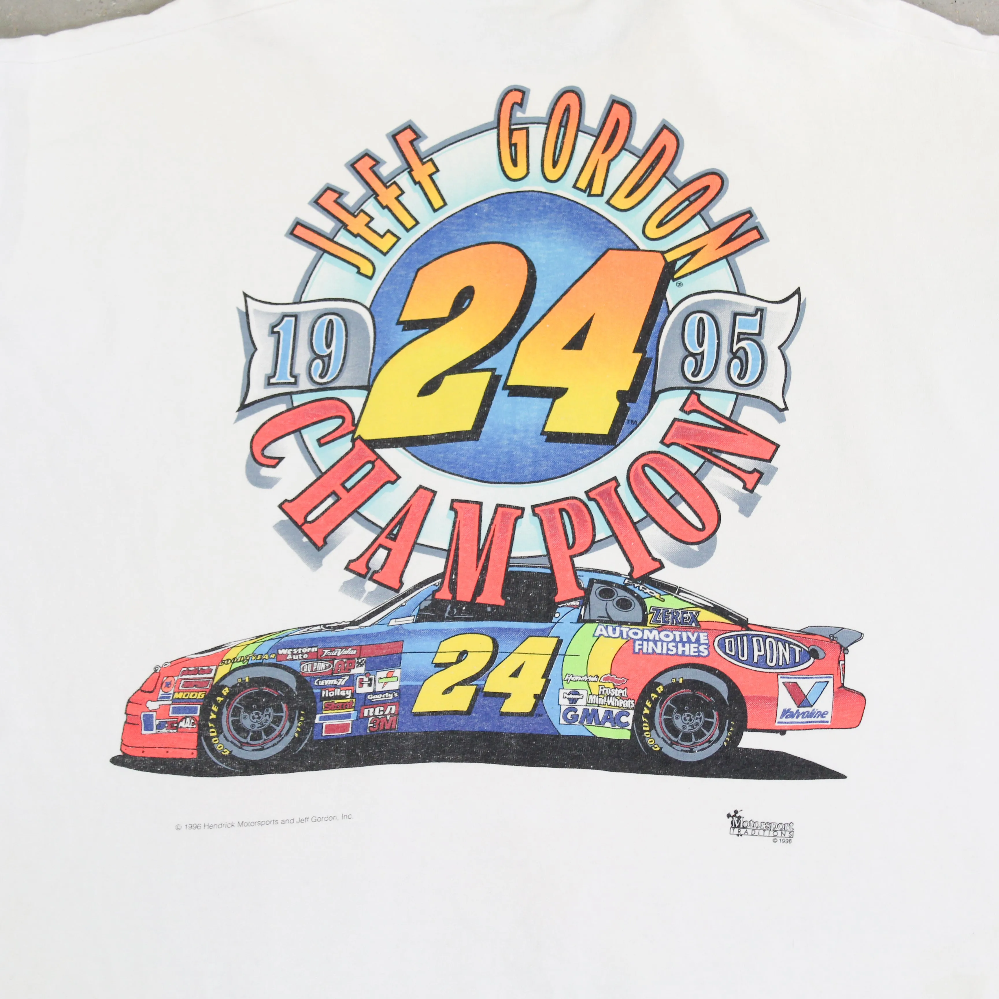 D- Vintage 1995 Nascar Jeff Gordon Hendricks Motorsports Champ Single Stitch Tee sold by HG Vintage product image thumbnail 4