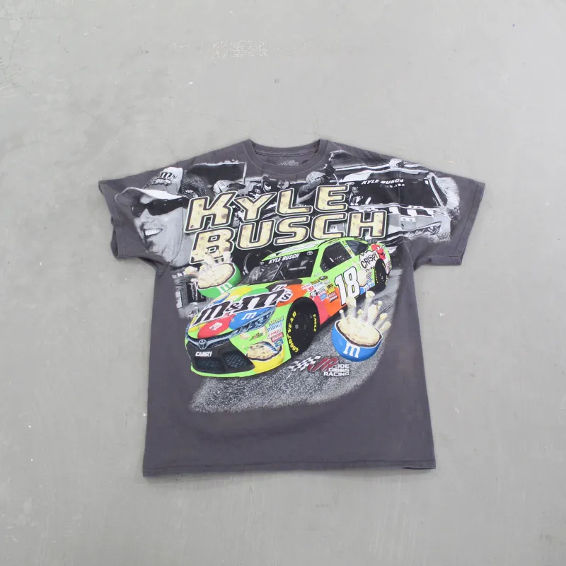 D- Vintage Nascar Kyle Busch M&Ms Car Tee sold by HG Vintage