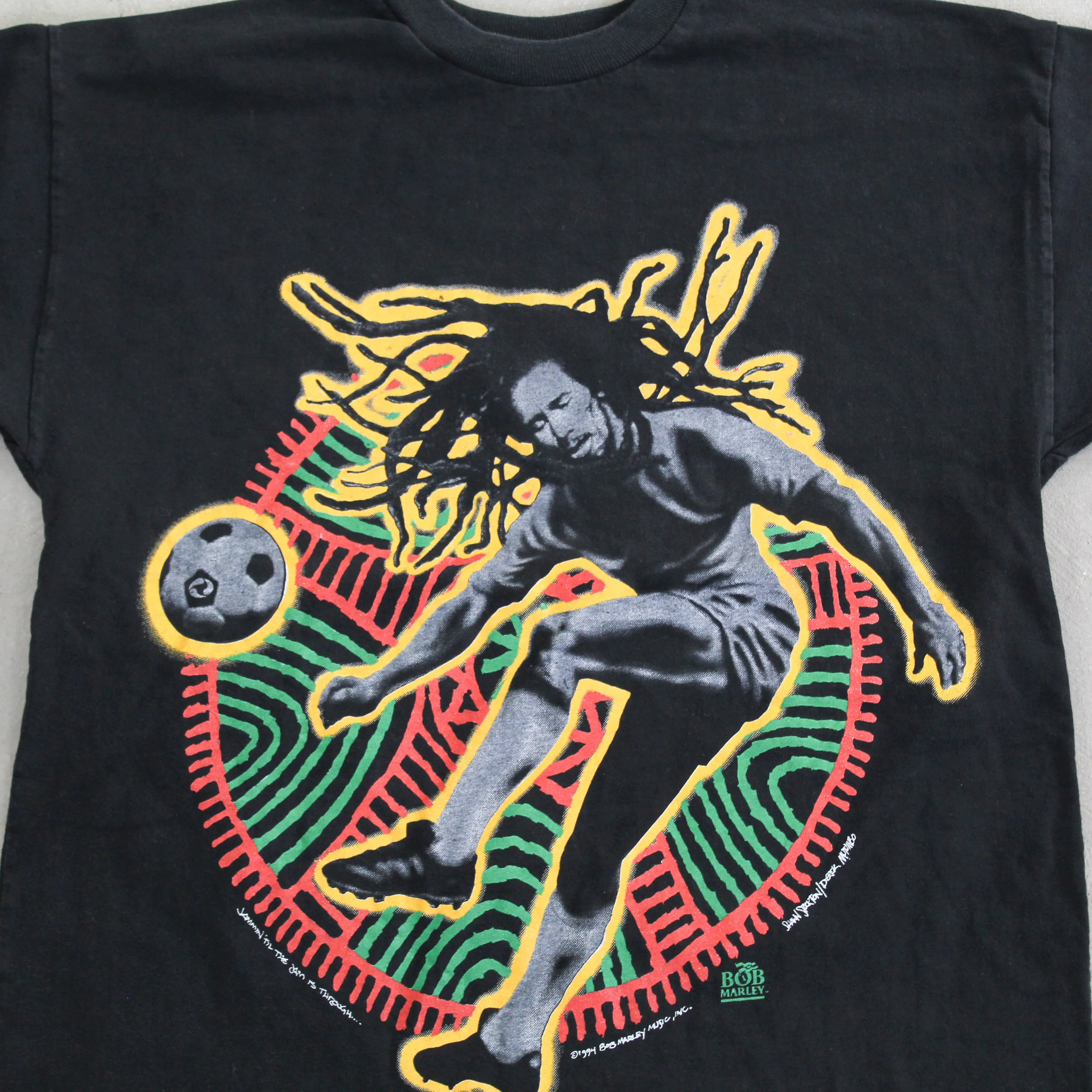 D- Vintage 1994 Bob Marley Playing Soccer Single Stitch Tee sold by HG Vintage product image thumbnail 2