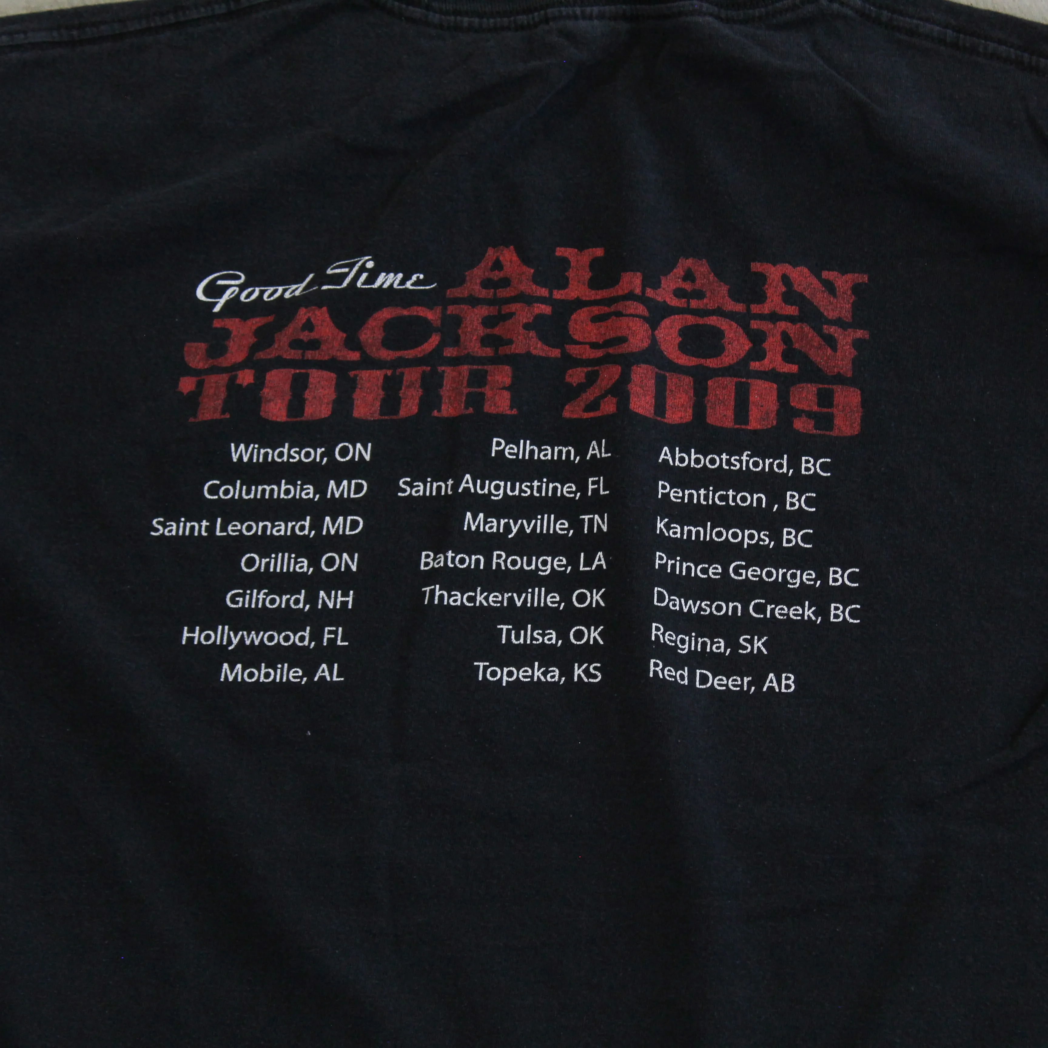 D- 2009 Alan Jackson Good Times Tour Picture Tee sold by HG Vintage product image thumbnail 4