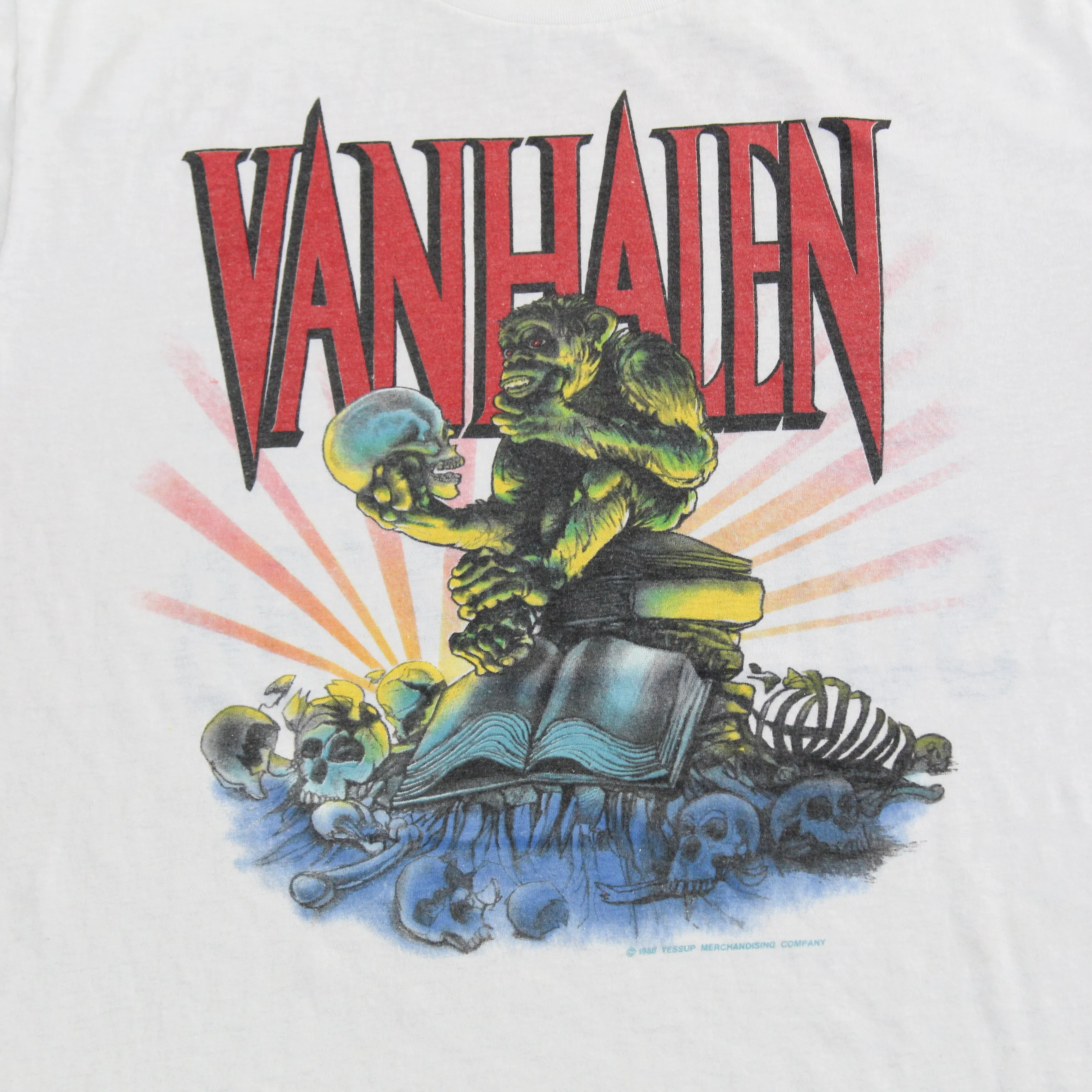 D- Vintage 1988 Van Halen Summer 88' Tour Yessup Single Stitch Graphic Tee sold by HG Vintage product image thumbnail 2