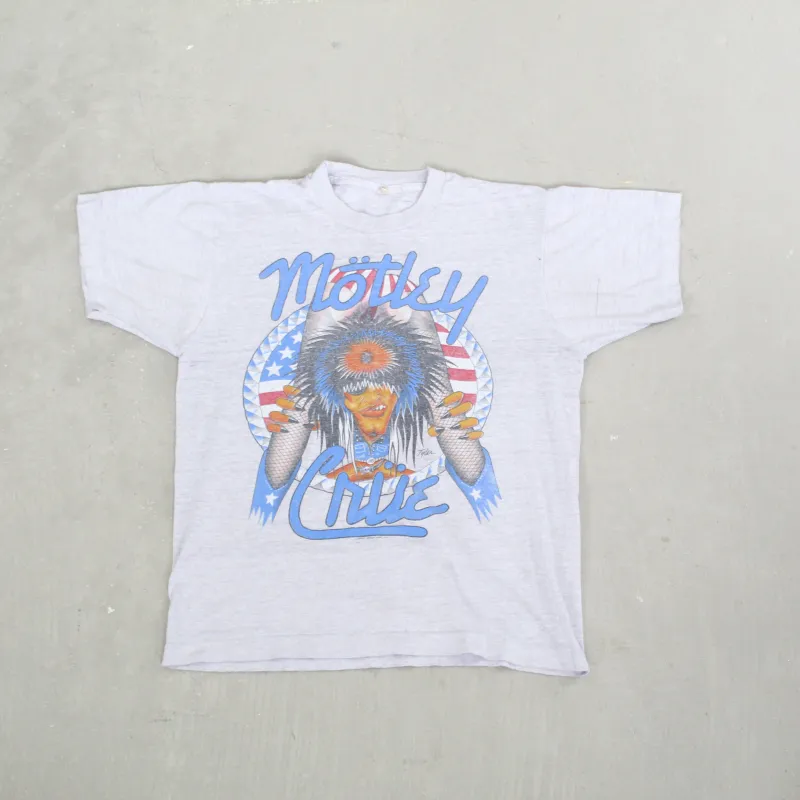 D- Vintage 1987 Motley Crue Girls, Girls, Girls Tour Single Stitch Graphic Tee sold by HG Vintage