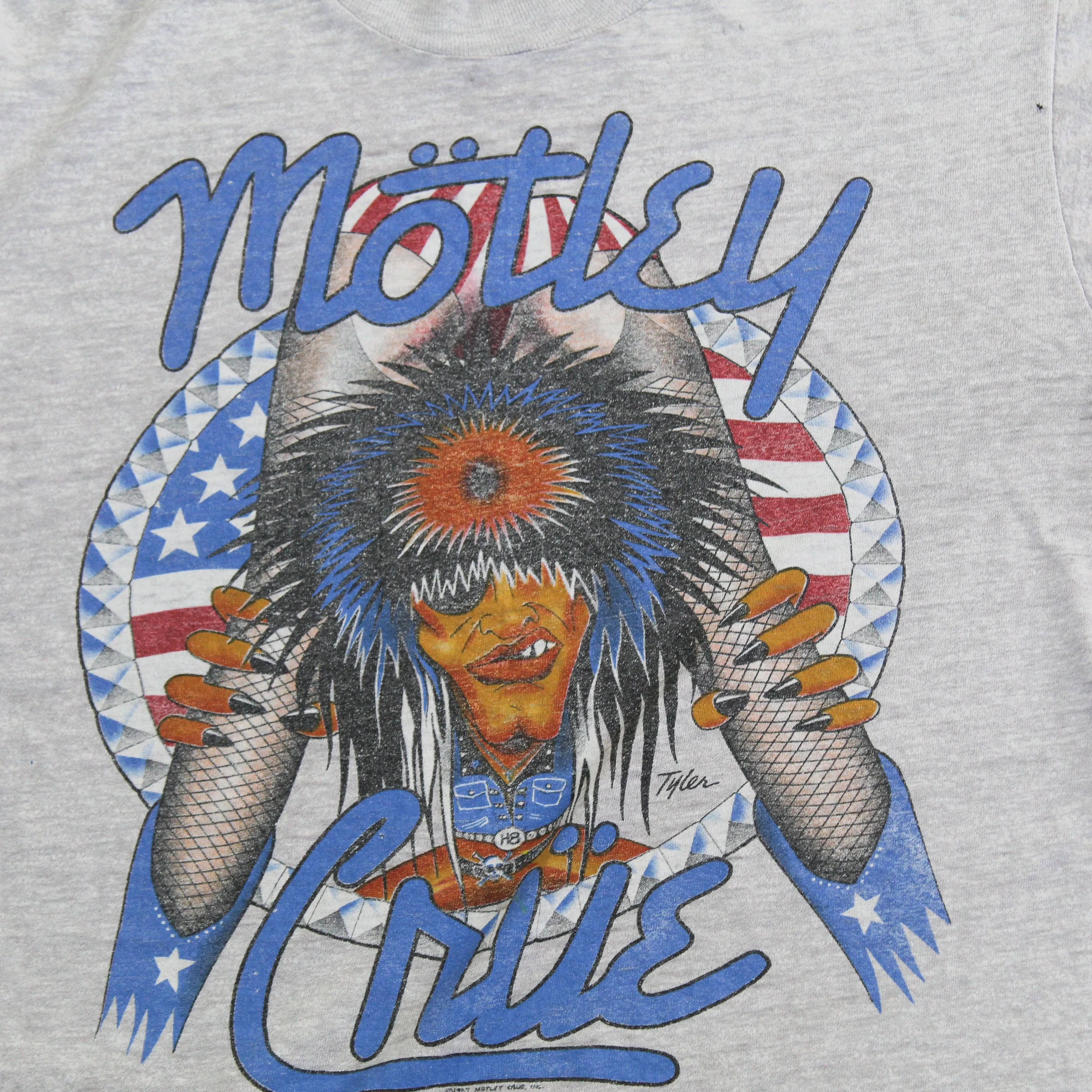 D- Vintage 1987 Motley Crue Girls, Girls, Girls Tour Single Stitch Graphic Tee sold by HG Vintage product image thumbnail 2