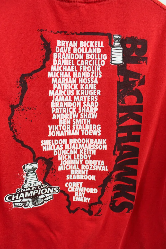 Z - 2013 Reebok NHL Chicago Blackhawks Stanley Cup Champions Tee sold by HG Vintage product image thumbnail 4