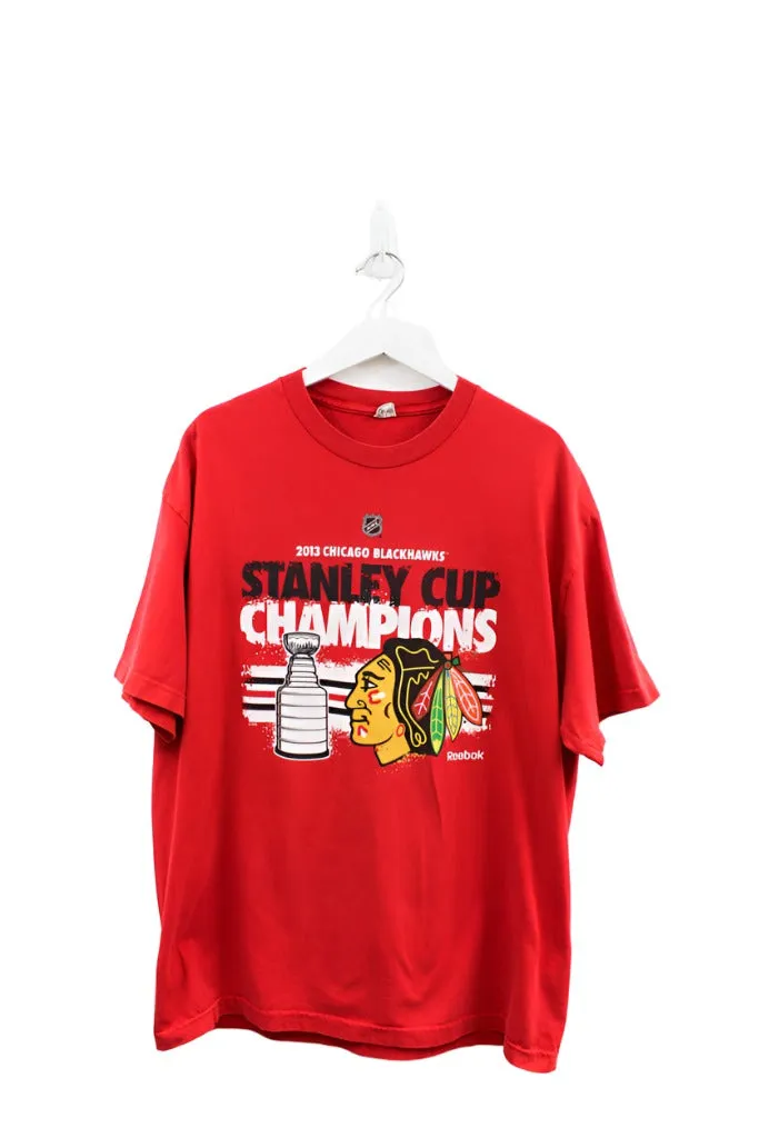 Z - 2013 Reebok NHL Chicago Blackhawks Stanley Cup Champions Tee sold by HG Vintage