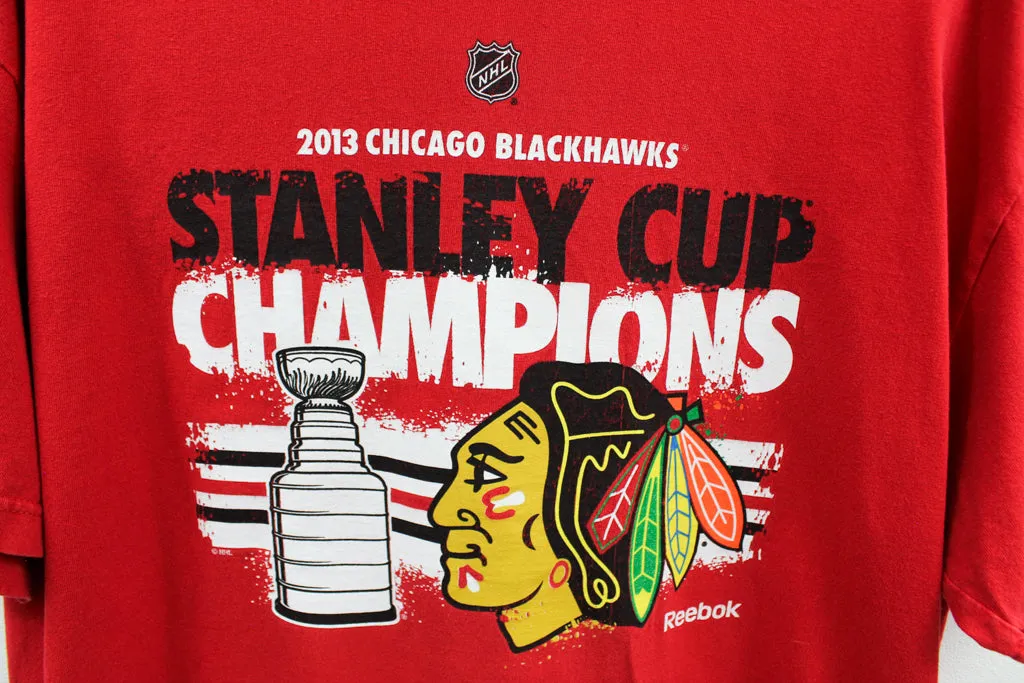 Z - 2013 Reebok NHL Chicago Blackhawks Stanley Cup Champions Tee sold by HG Vintage product image thumbnail 2