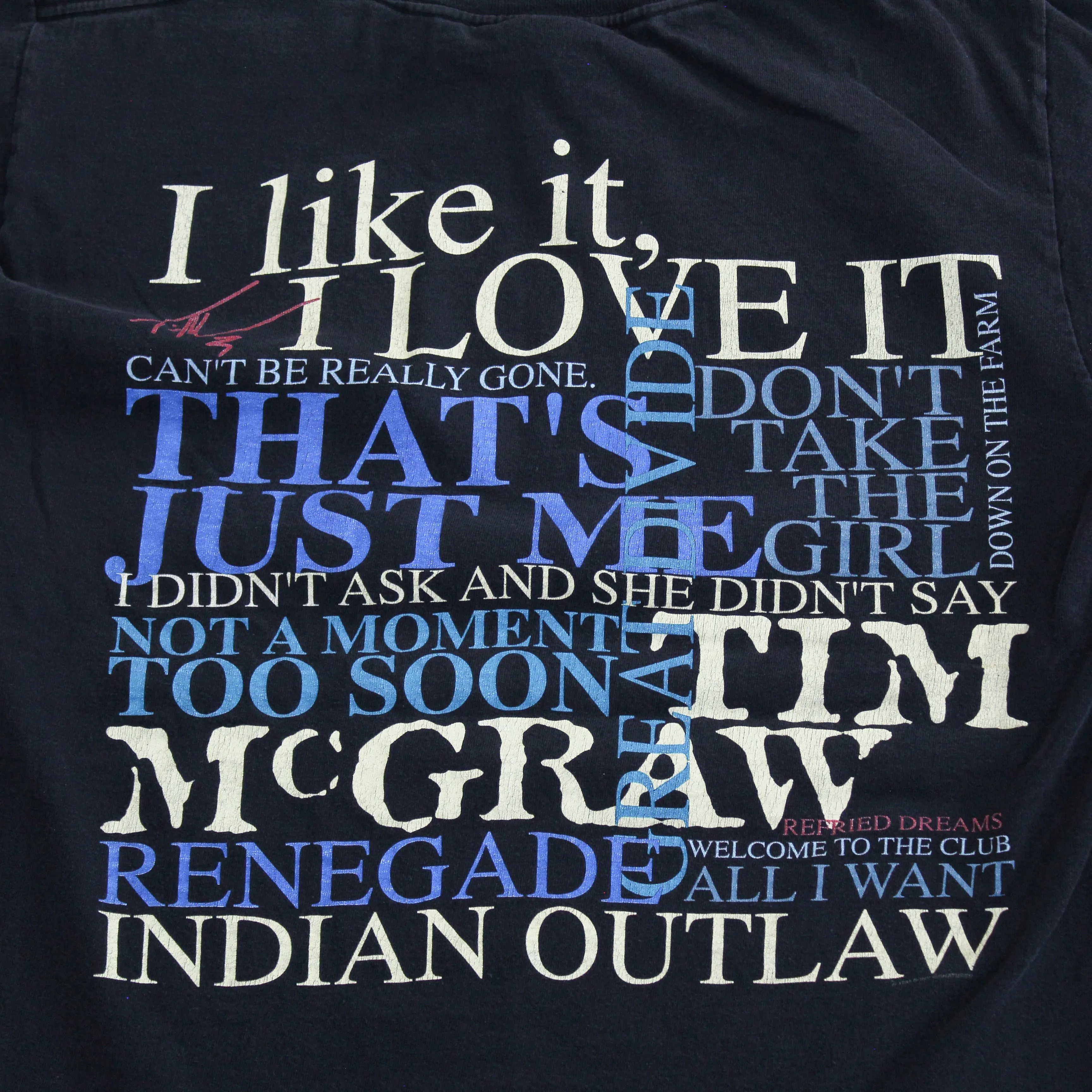 F- Vintage 1995 Tim McGraw I Like It, I Love It Tour Single Stitch Tee sold by HG Vintage product image thumbnail 4