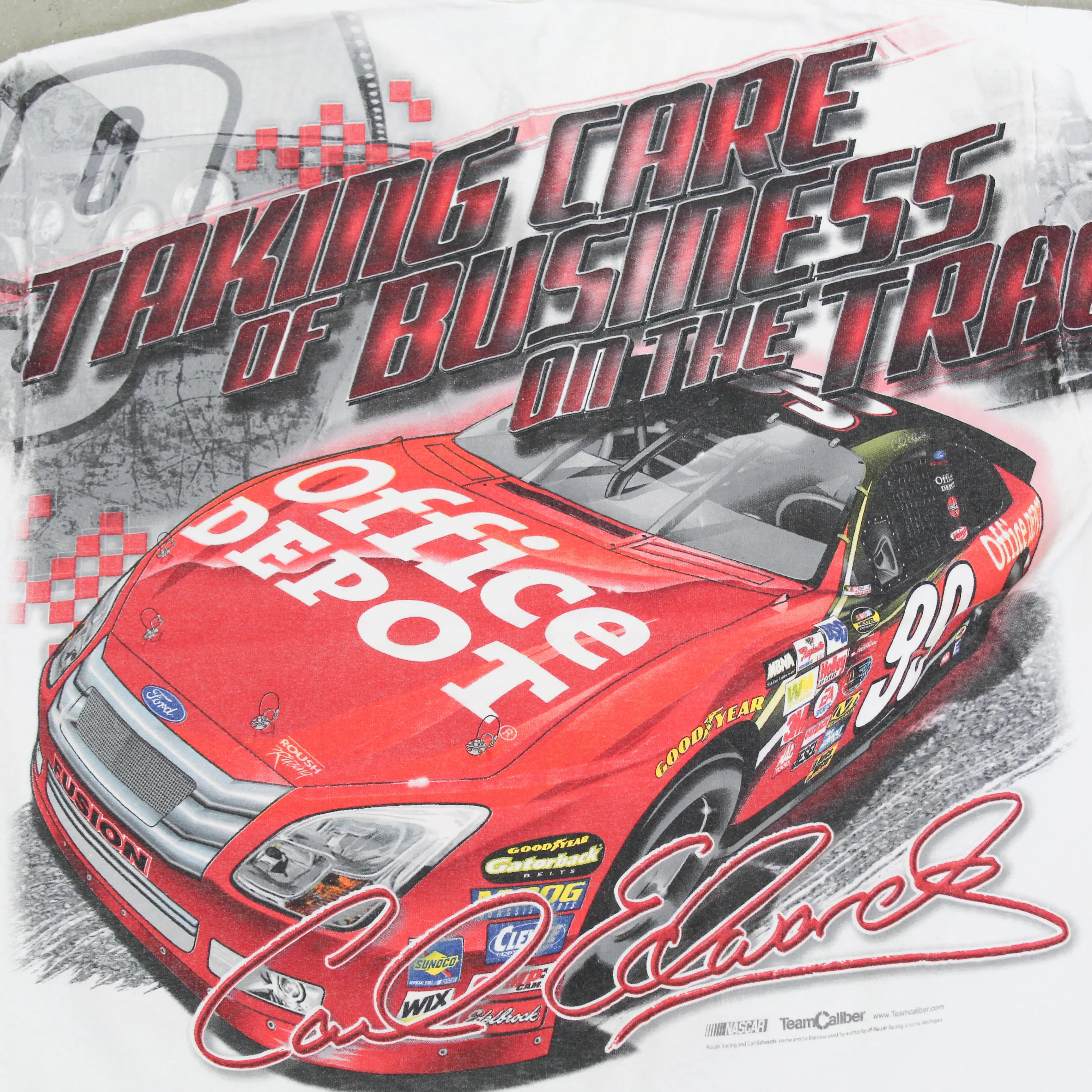 F- Vintage Nascar Carl Edwards 99 Jumbo Print Tee sold by HG Vintage product image thumbnail 4