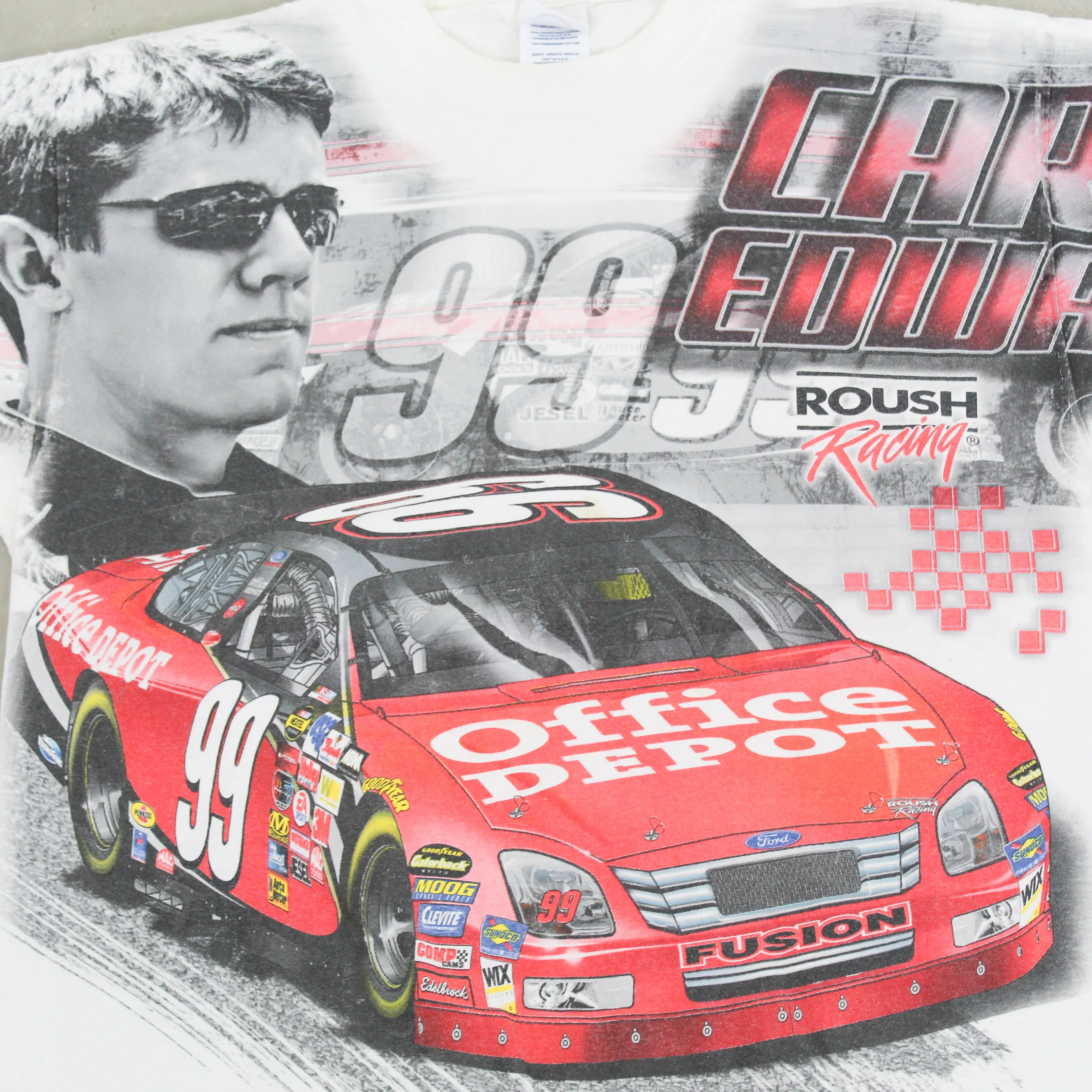 F- Vintage Nascar Carl Edwards 99 Jumbo Print Tee sold by HG Vintage product image thumbnail 2