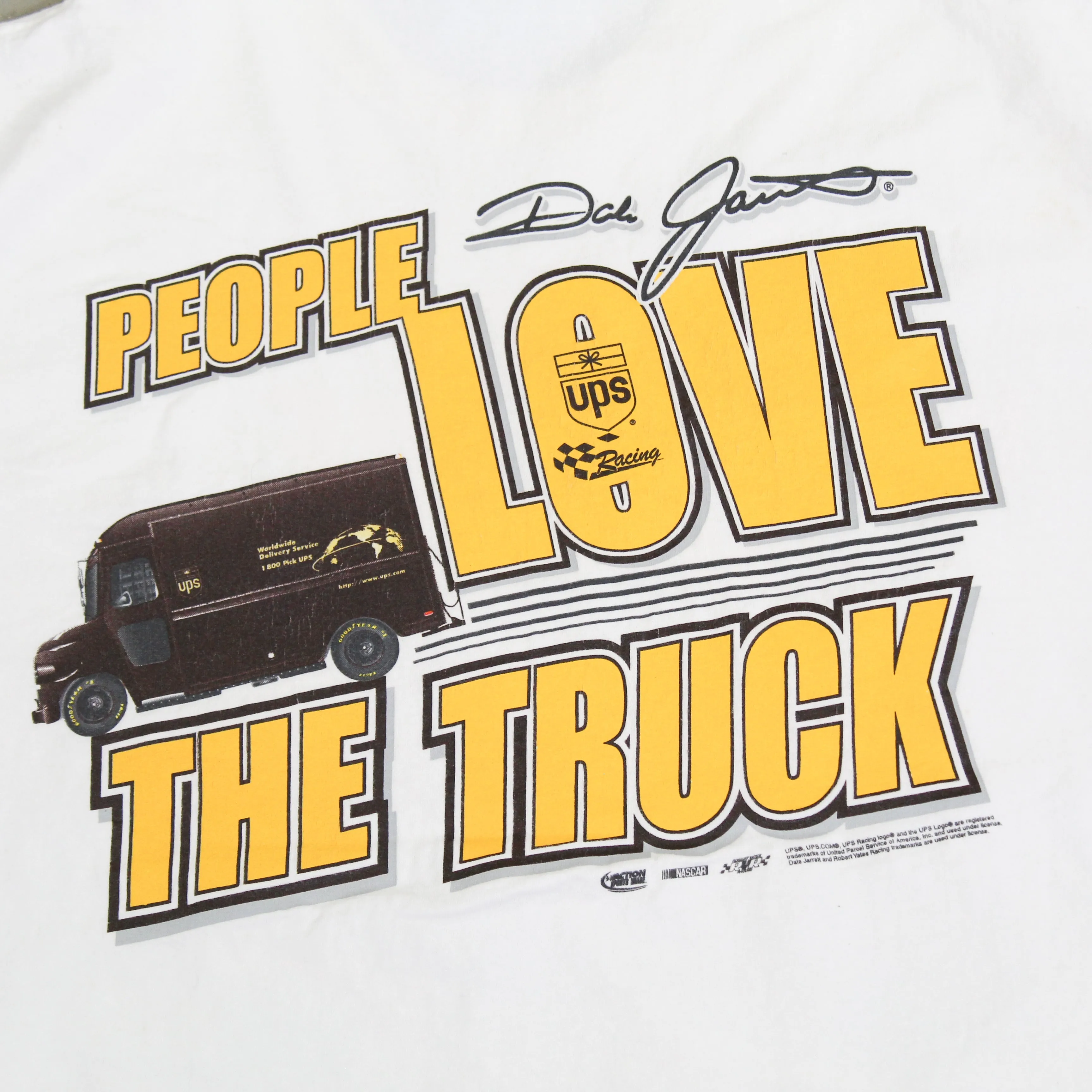 F- Vintage Nascar UPS Race The Truck Chase Authentic Tee sold by HG Vintage product image thumbnail 4