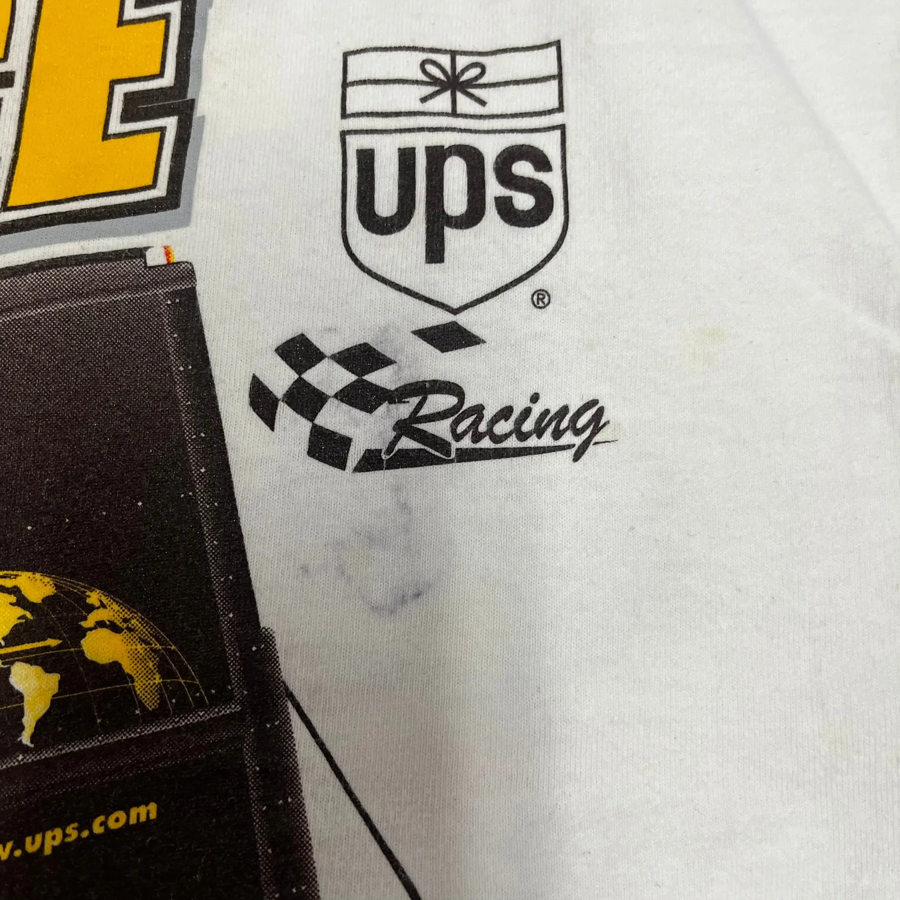 F- Vintage Nascar UPS Race The Truck Chase Authentic Tee sold by HG Vintage product image thumbnail 5