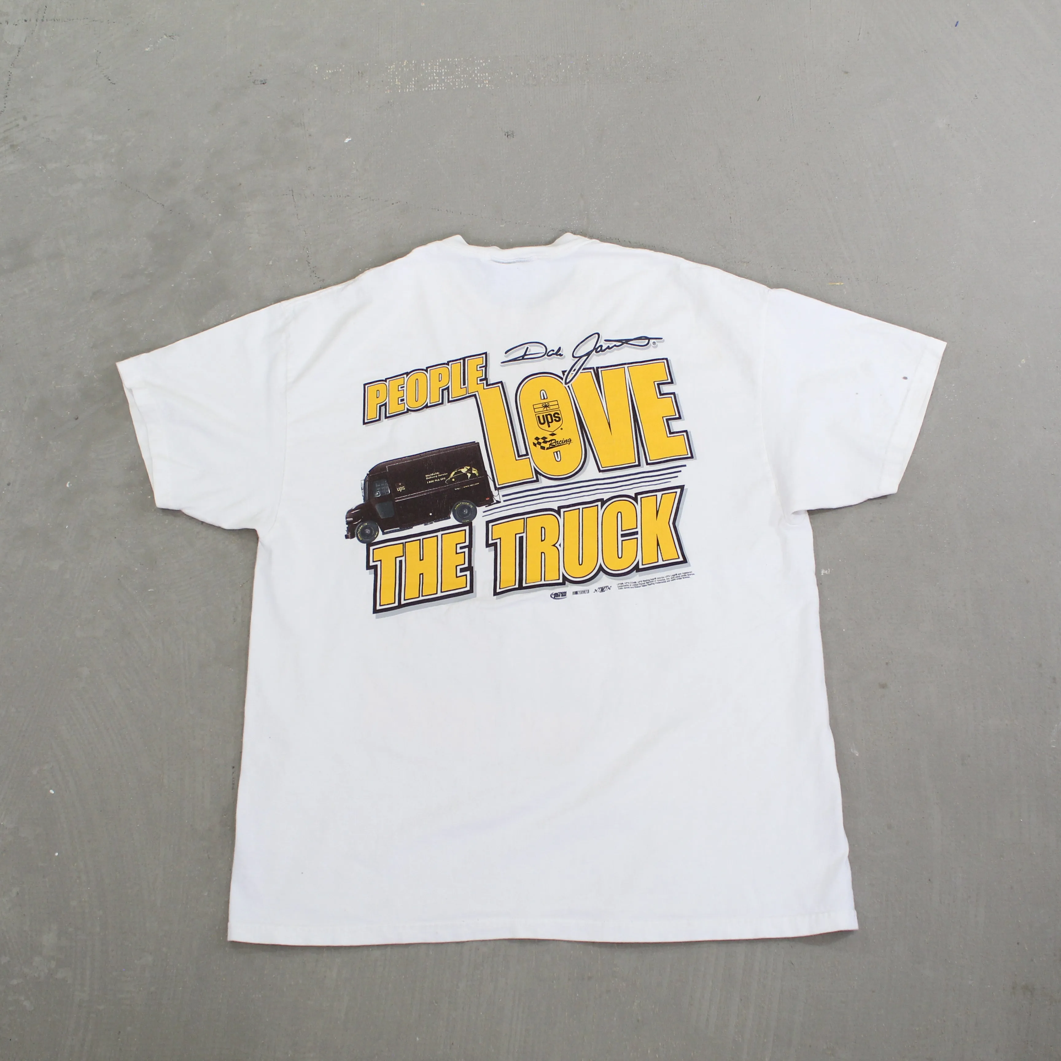 F- Vintage Nascar UPS Race The Truck Chase Authentic Tee sold by HG Vintage product image thumbnail 3