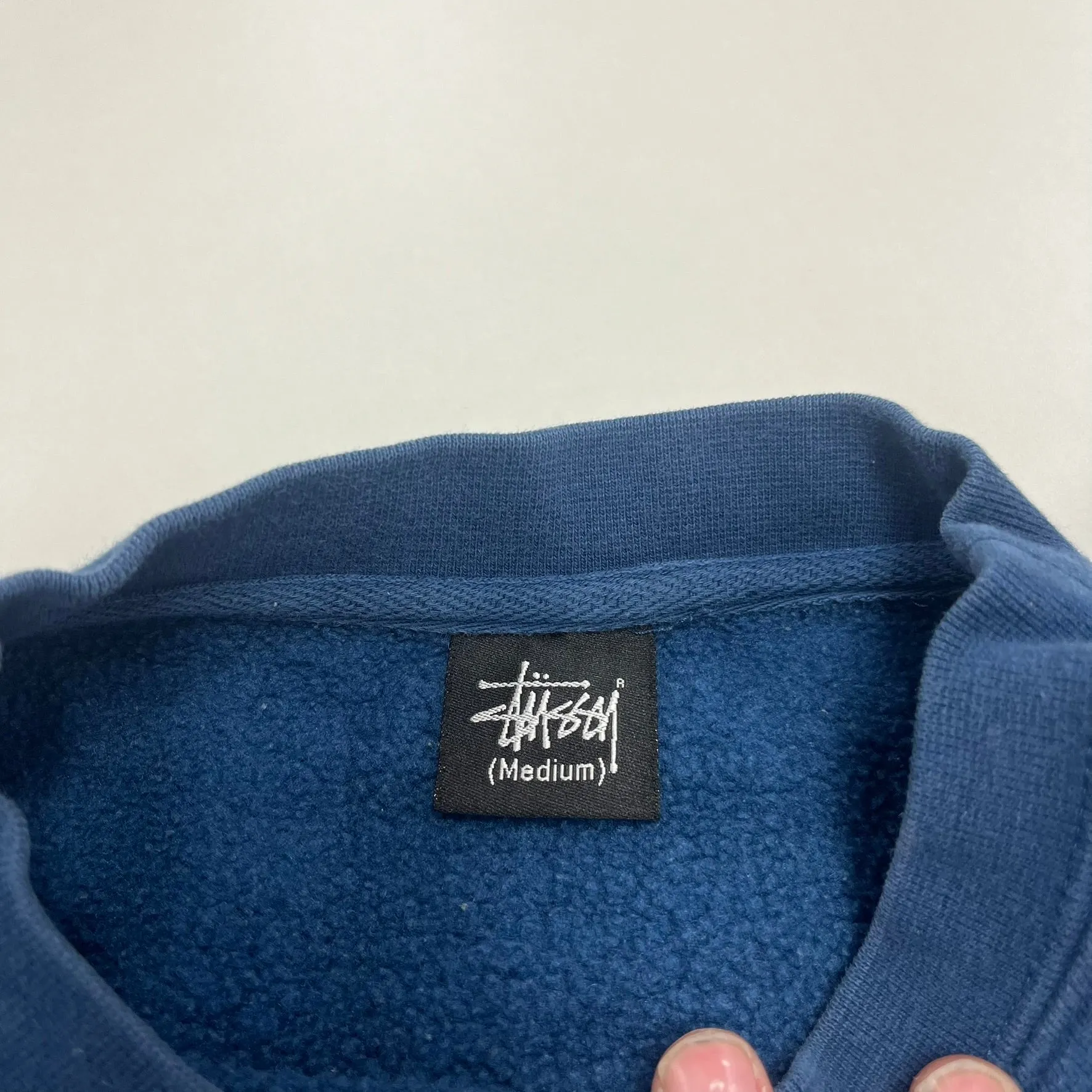 F- Vintage Stussy Stippled Text Print Crewneck sold by HG Vintage product image thumbnail 3