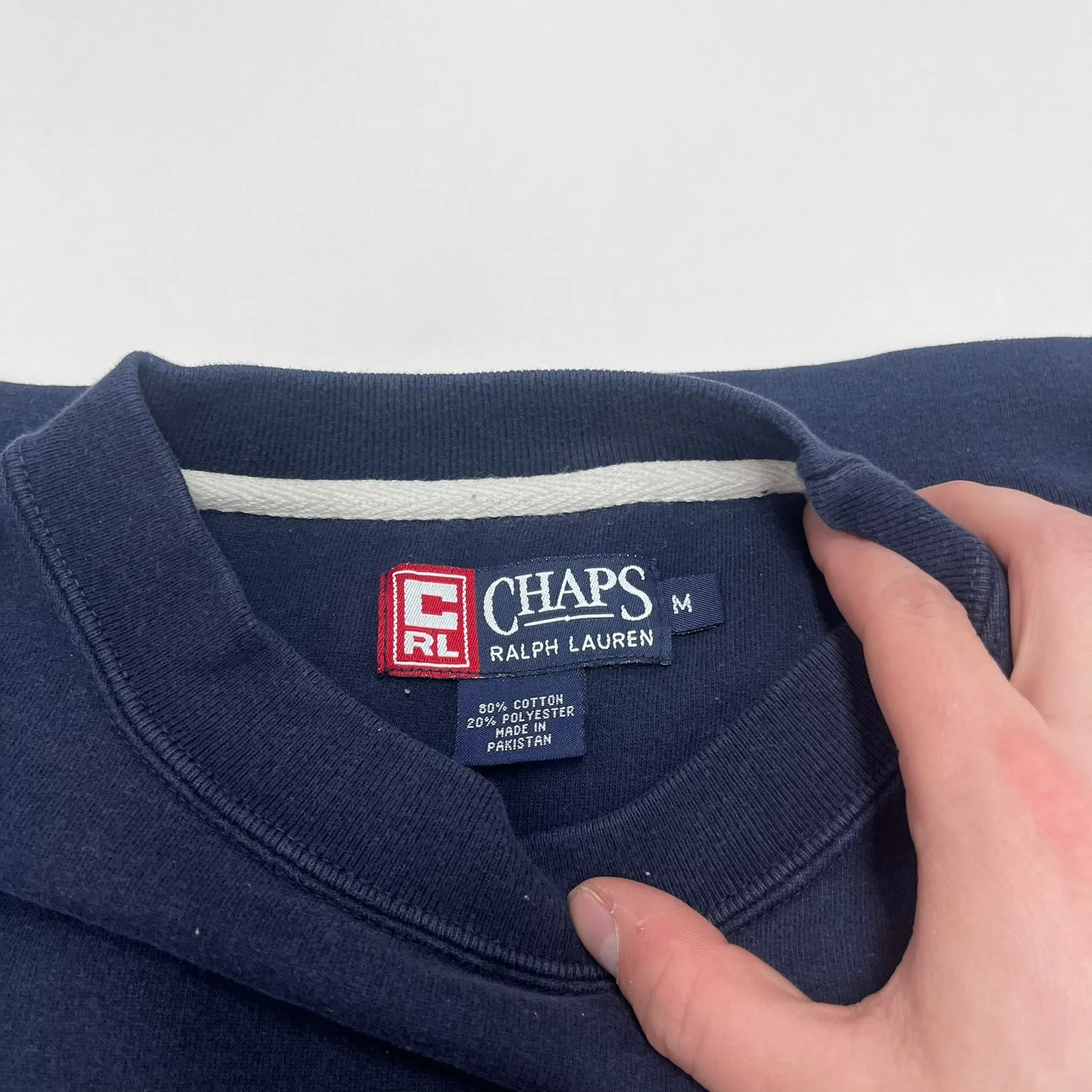 F- Vintage Chaps Ralph Lauren Embroidered Text & Logo & Mountains Crewneck sold by HG Vintage product image thumbnail 3