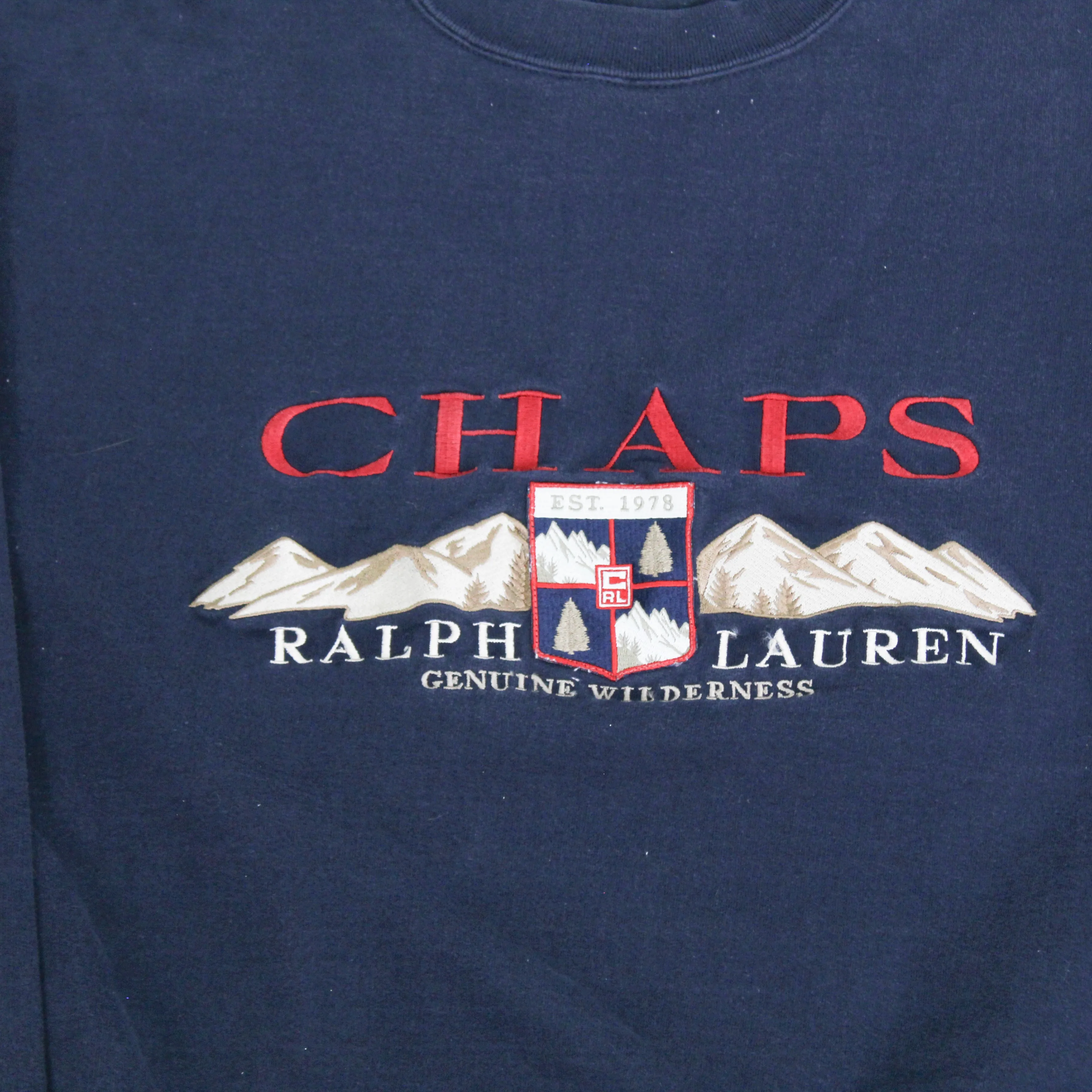 F- Vintage Chaps Ralph Lauren Embroidered Text & Logo & Mountains Crewneck sold by HG Vintage product image thumbnail 2