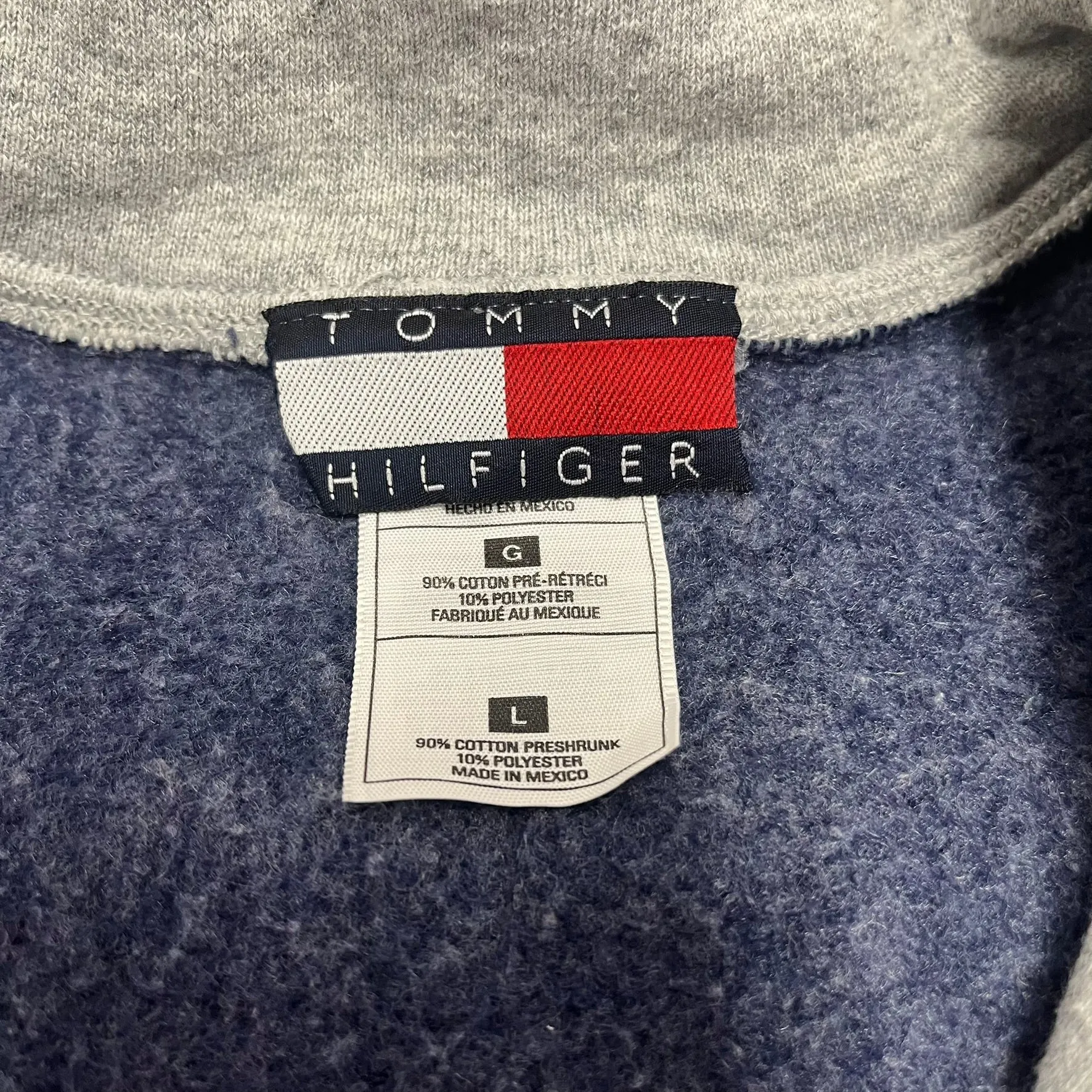 F- Vintage Tommy Hilfiger Embroidered Logo Quarter Zip Crewneck sold by HG Vintage product image thumbnail 3
