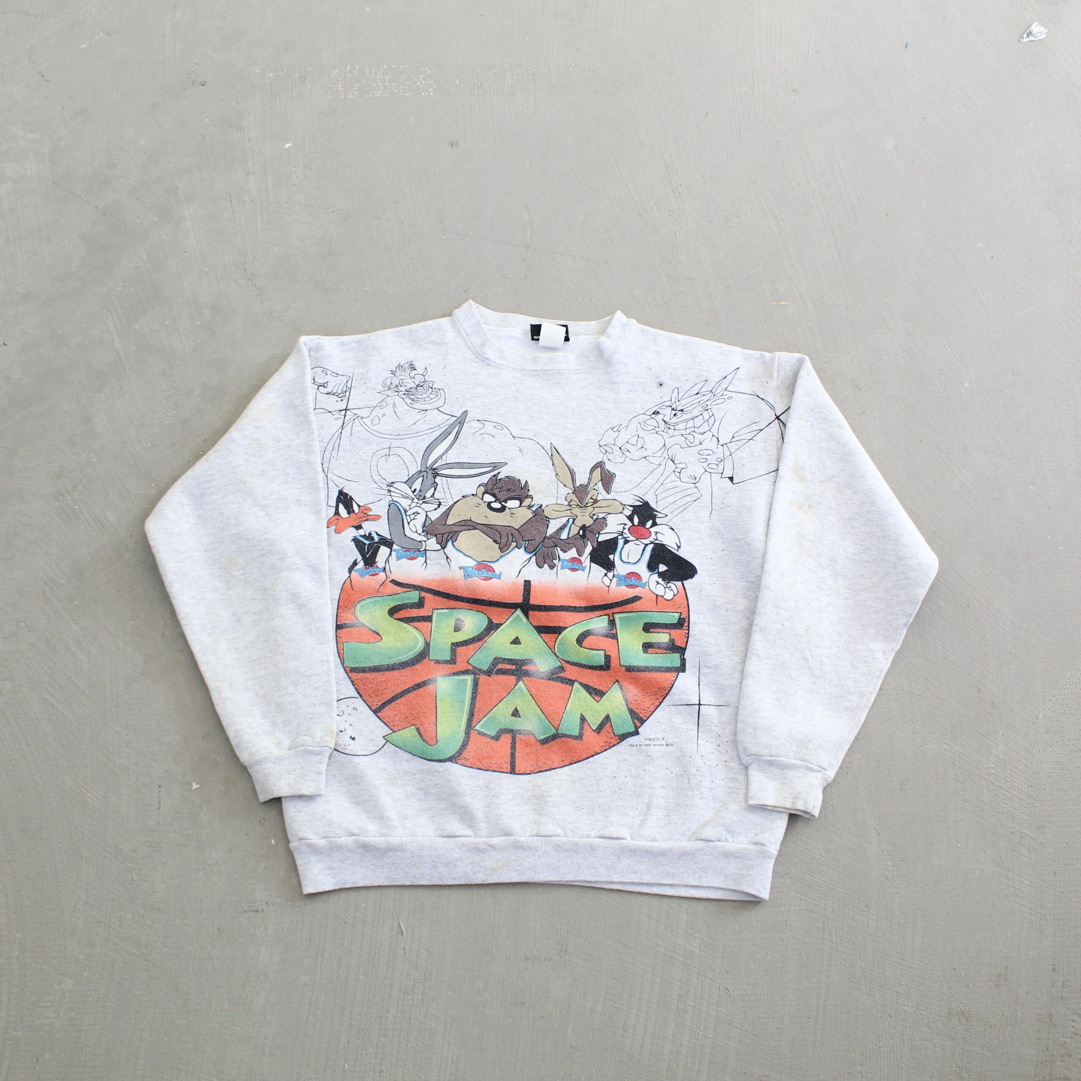 F- Vintage 1996 Looney Tunes Space Jam Graphic Crewneck sold by HG Vintage