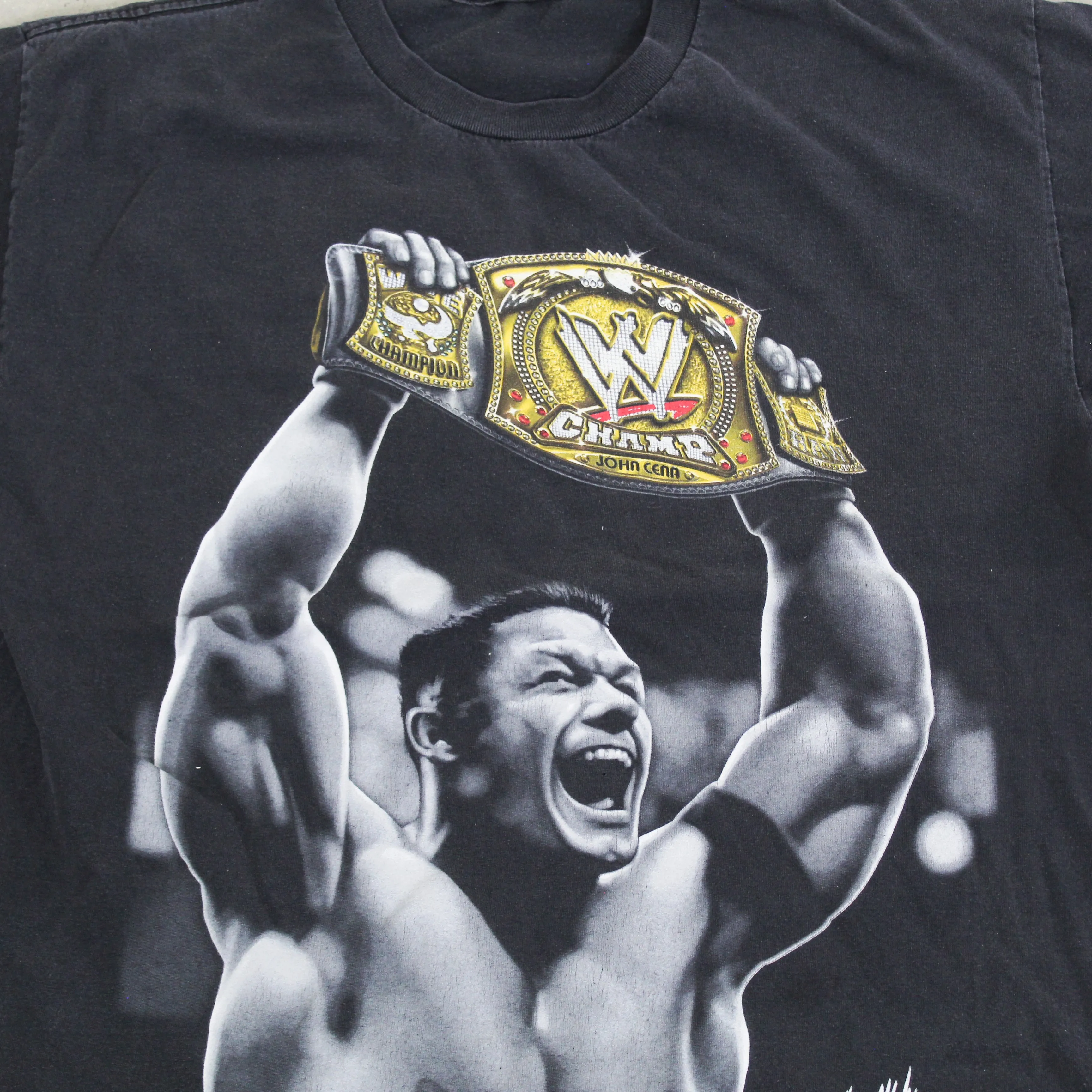 F- Vintage 2006 John Cena WWE Champion Jumbo Print Wrestling Tee sold by HG Vintage product image thumbnail 2