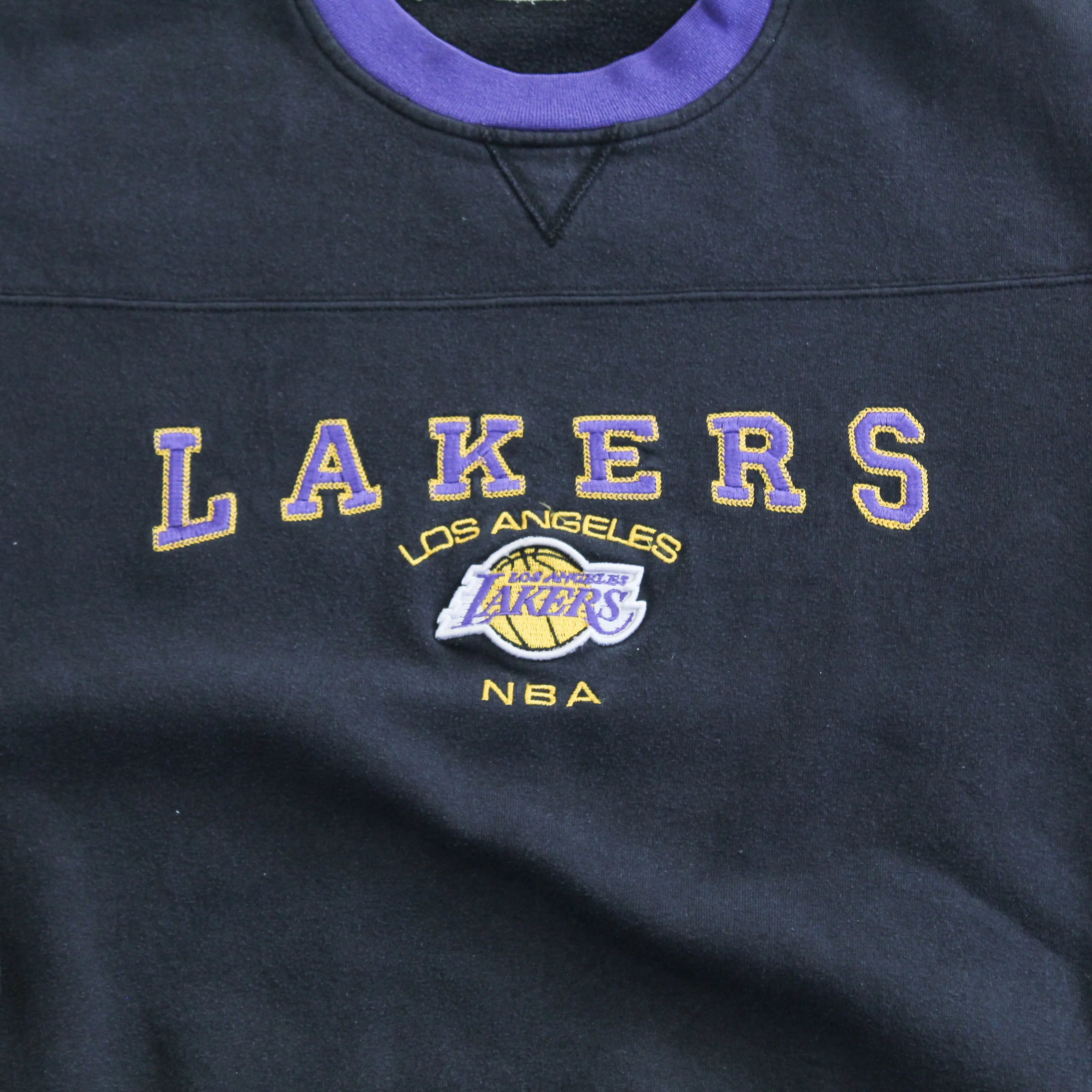 F- Vintage LA Lakers NBA Lee Embroidered Logo & Text Crewneck sold by HG Vintage product image thumbnail 2