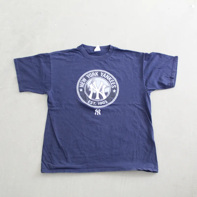 F- Vintage 2003 New York Yankees MLB Majestic Graphic Tee sold by HG Vintage