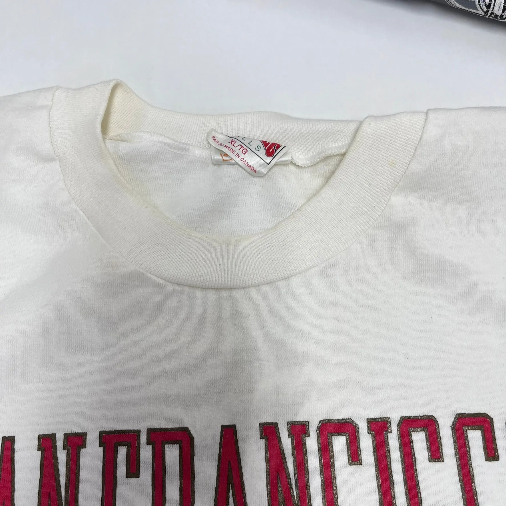 F- Vintage San Francisco 49ers NFL Nutmeg Single Stitch Tee sold by HG Vintage product image thumbnail 5