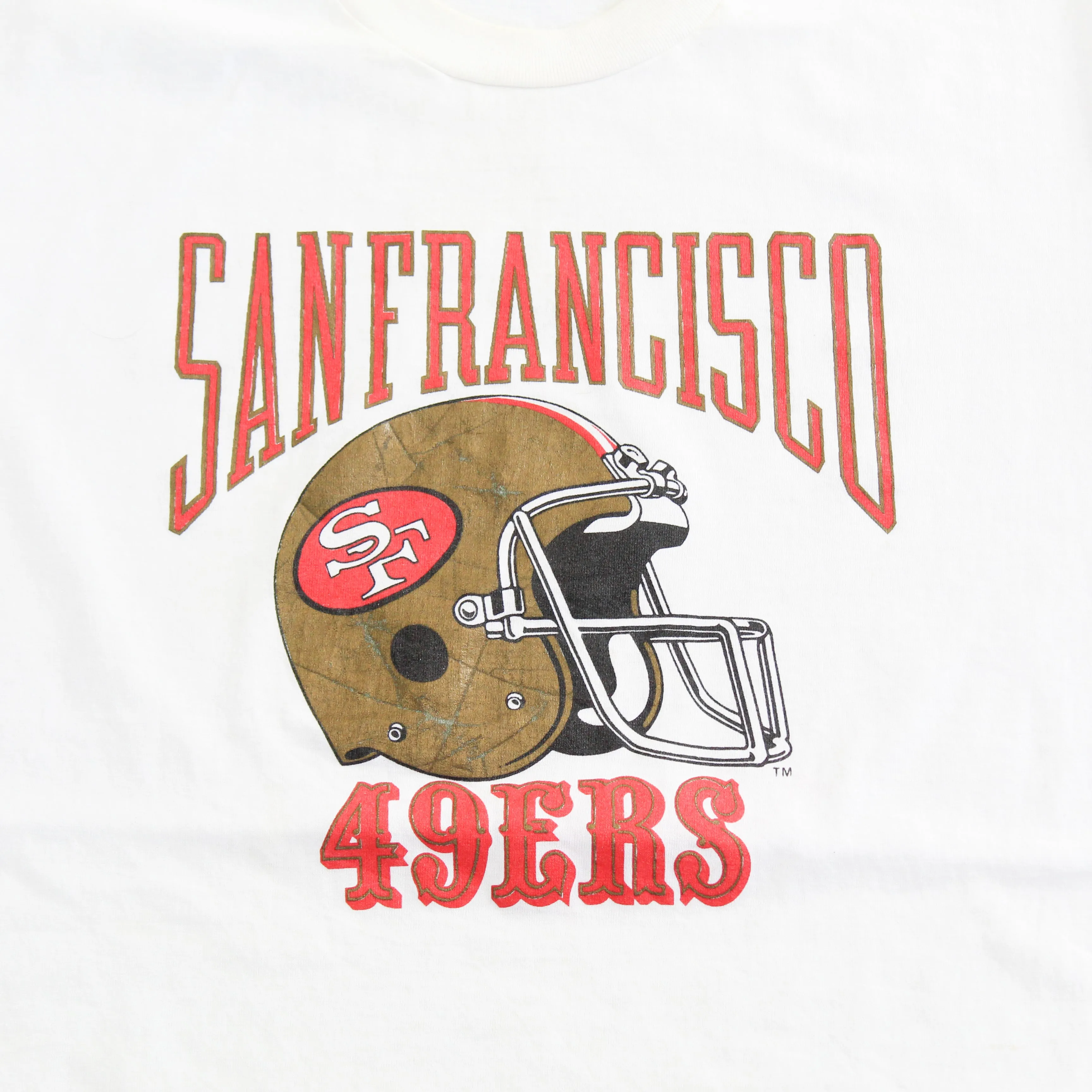 F- Vintage San Francisco 49ers NFL Nutmeg Single Stitch Tee sold by HG Vintage product image thumbnail 2