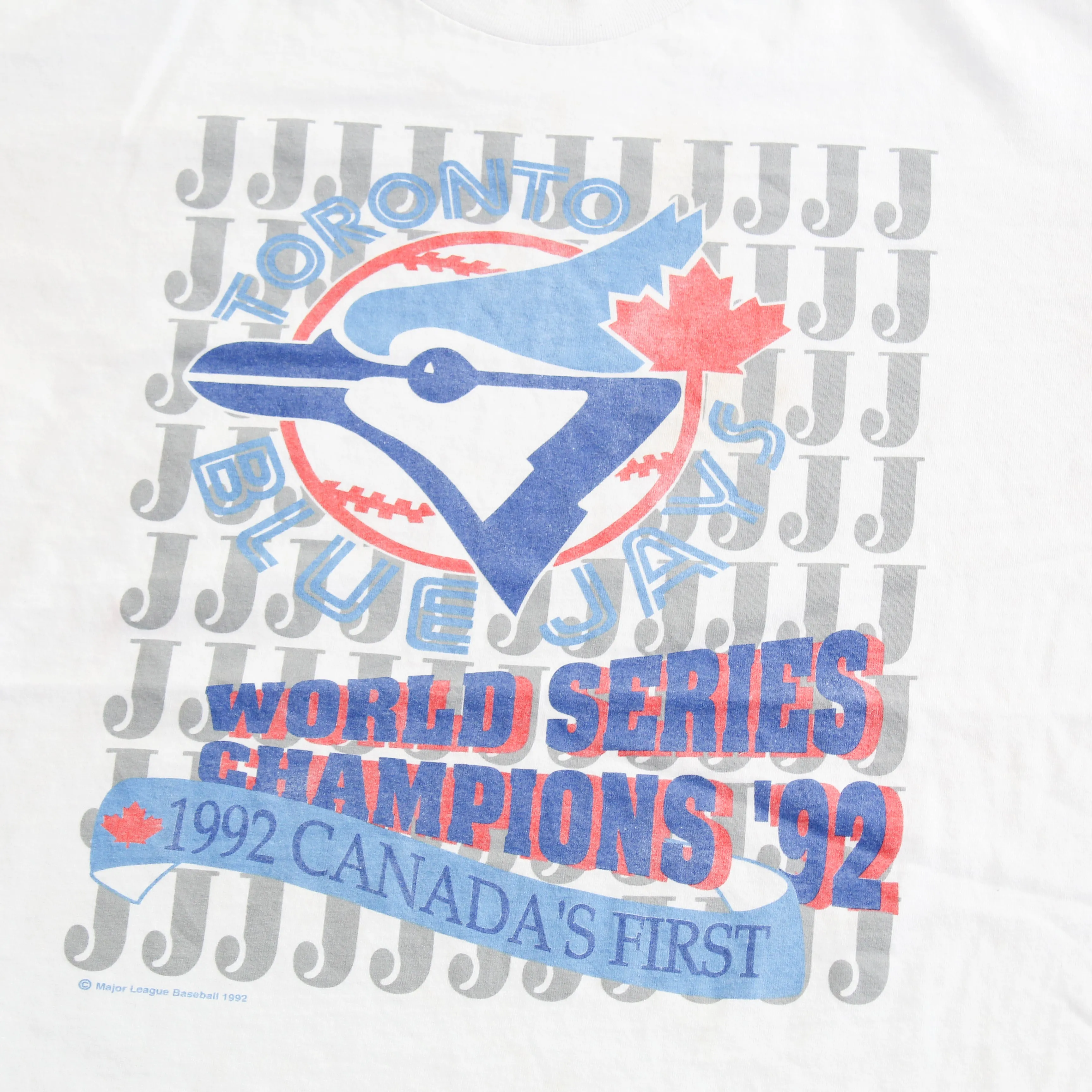 F- Vintage 1992 Toronto Blue Jays MLB Logo & Text Single Stitch Tee sold by HG Vintage product image thumbnail 2