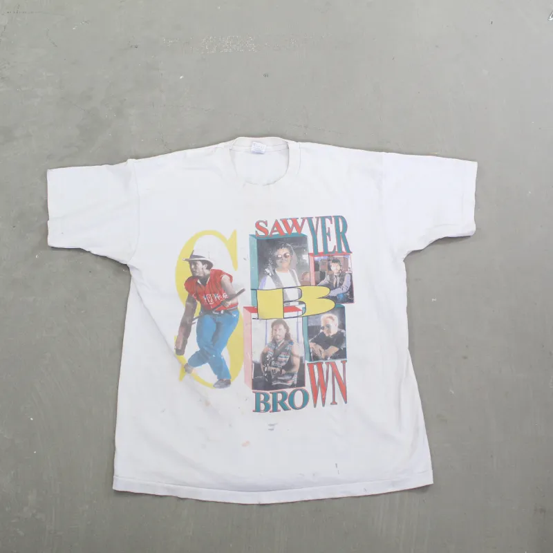 F- Vintage 1993 Sawyer Brown Thank God For You Single Stitch Tee sold by HG Vintage