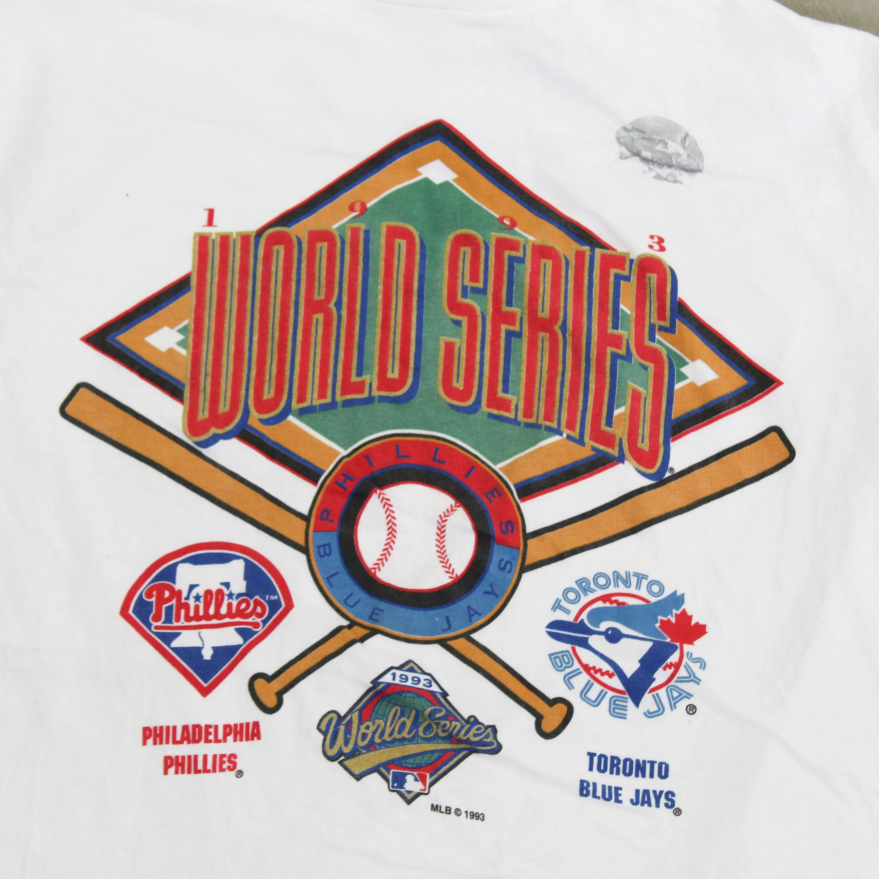 F- Vintage 1993 MLB Blue Jays Vs Phillies World Series Single Stitch Tee sold by HG Vintage product image thumbnail 2