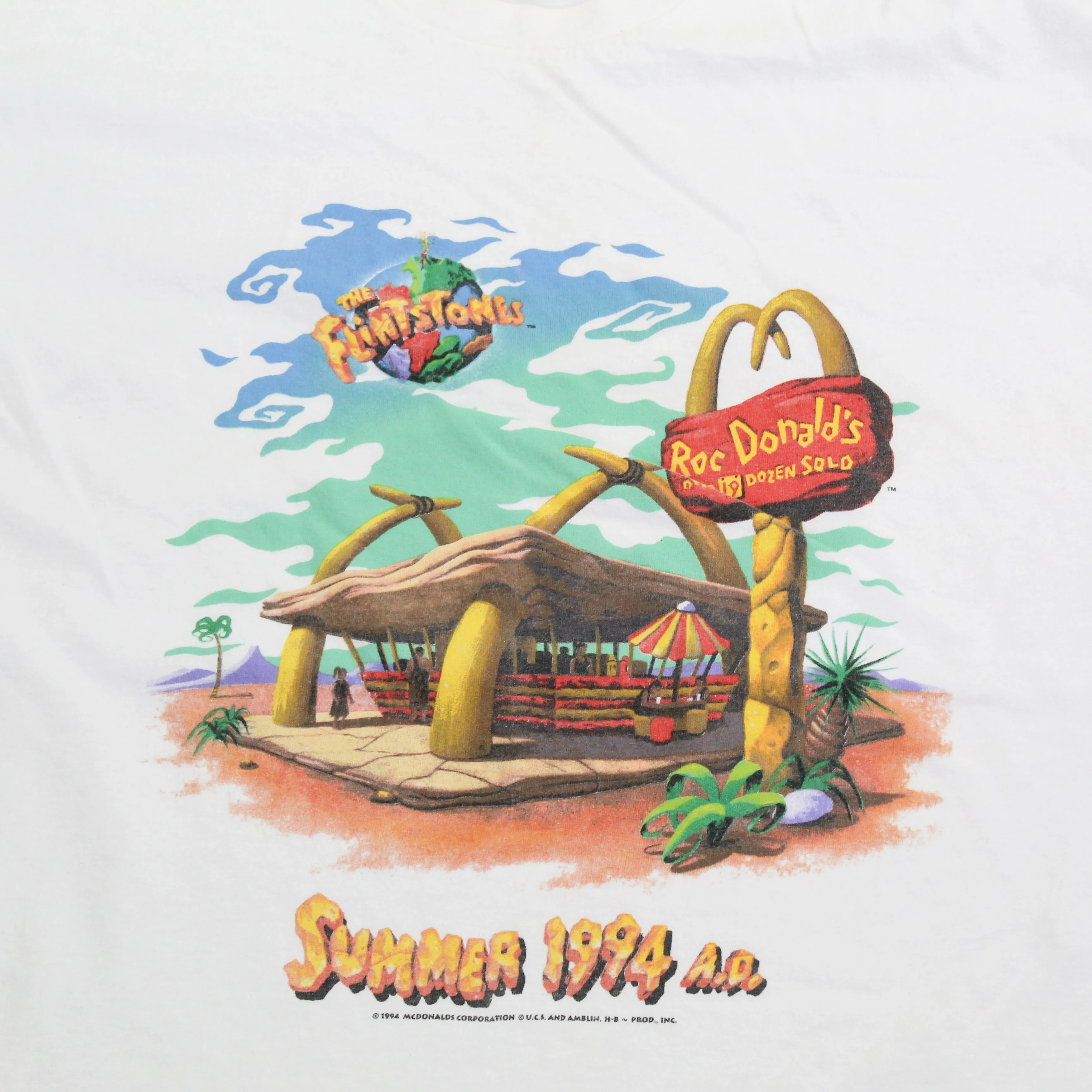 F- Vintage 1994 McDonald's & Flintstones Promo Single Stitch Tee sold by HG Vintage product image thumbnail 2