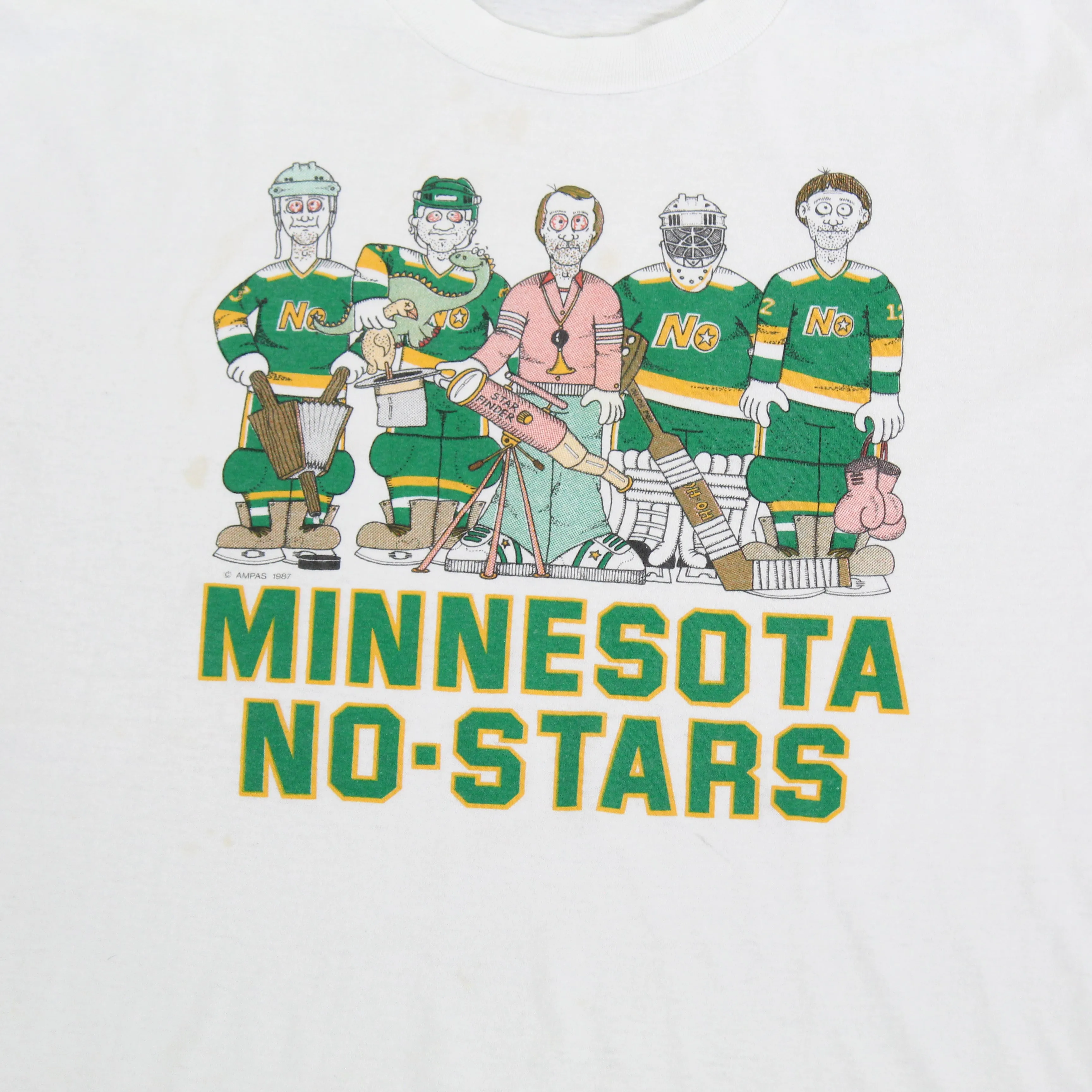 F- Vintage 1987 Minnesota No Stars NHL Parody Single Stitch Tee sold by HG Vintage product image thumbnail 2