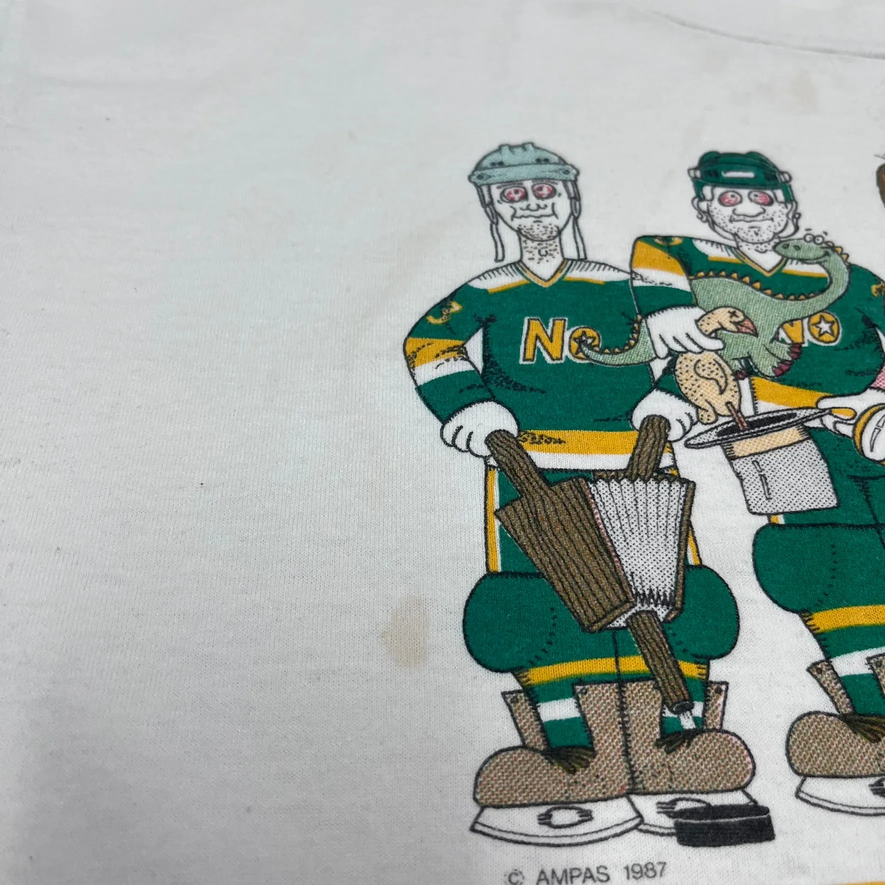 F- Vintage 1987 Minnesota No Stars NHL Parody Single Stitch Tee sold by HG Vintage product image thumbnail 3