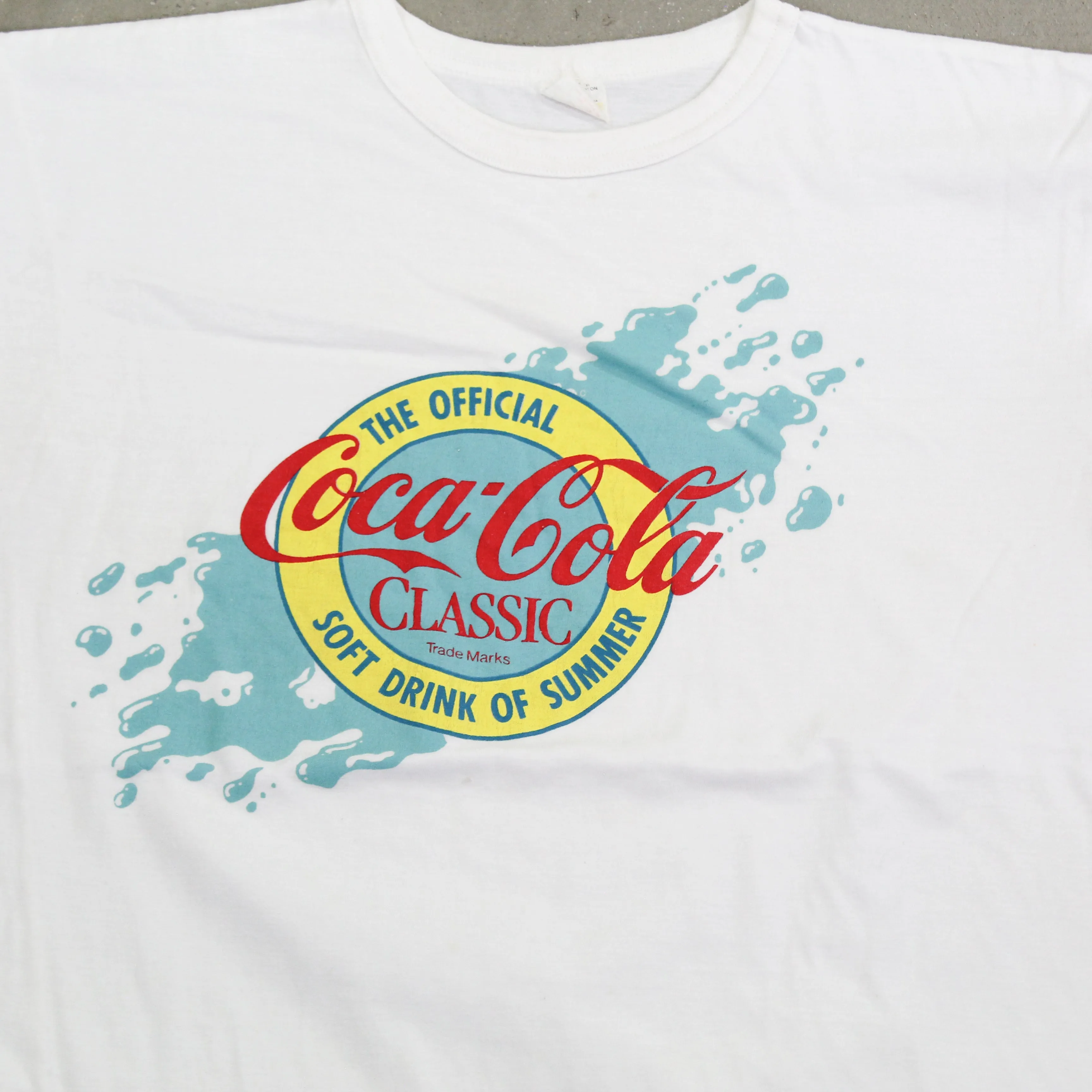 F- Vintage Coca-Cola Classic Official Soft Drink Of The Summer Single Stitch Tee sold by HG Vintage product image thumbnail 2