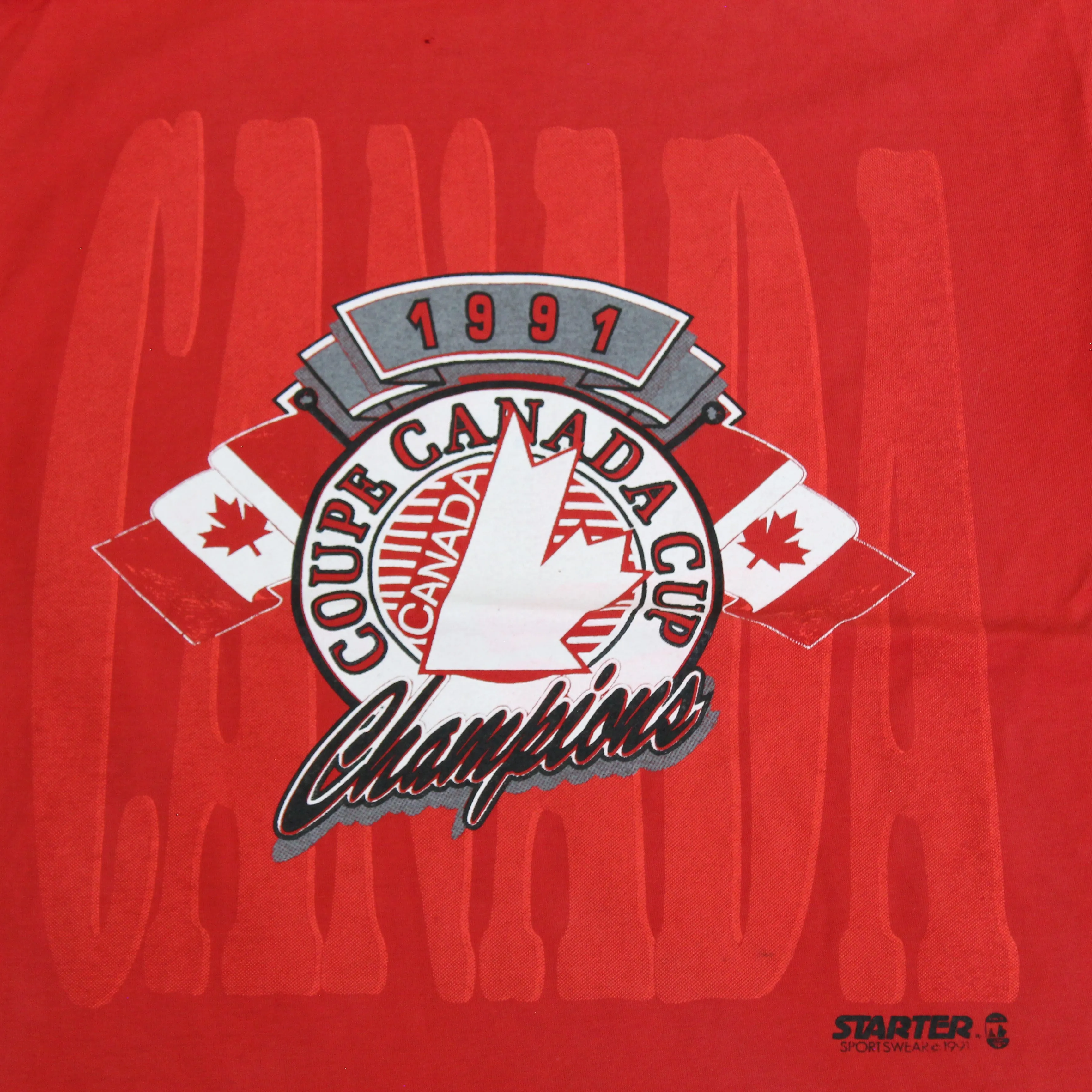 F- Vintage 1991 Canada Cup Champions Starter Single Stitch Tee sold by HG Vintage product image thumbnail 2
