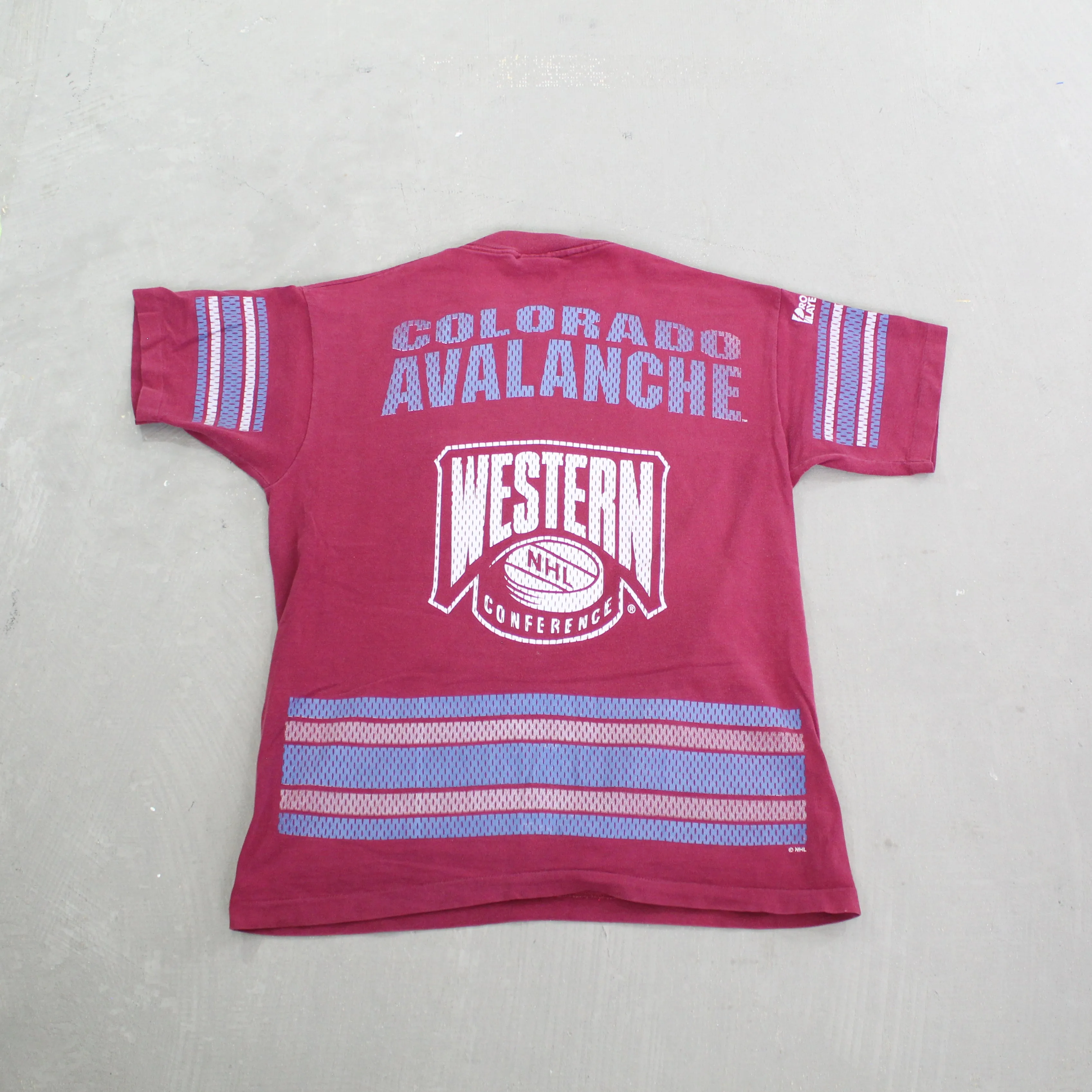 F- Vintage Colorado Avalanche NHL Pro Player Jersey Single Stitch Tee sold by HG Vintage product image thumbnail 3