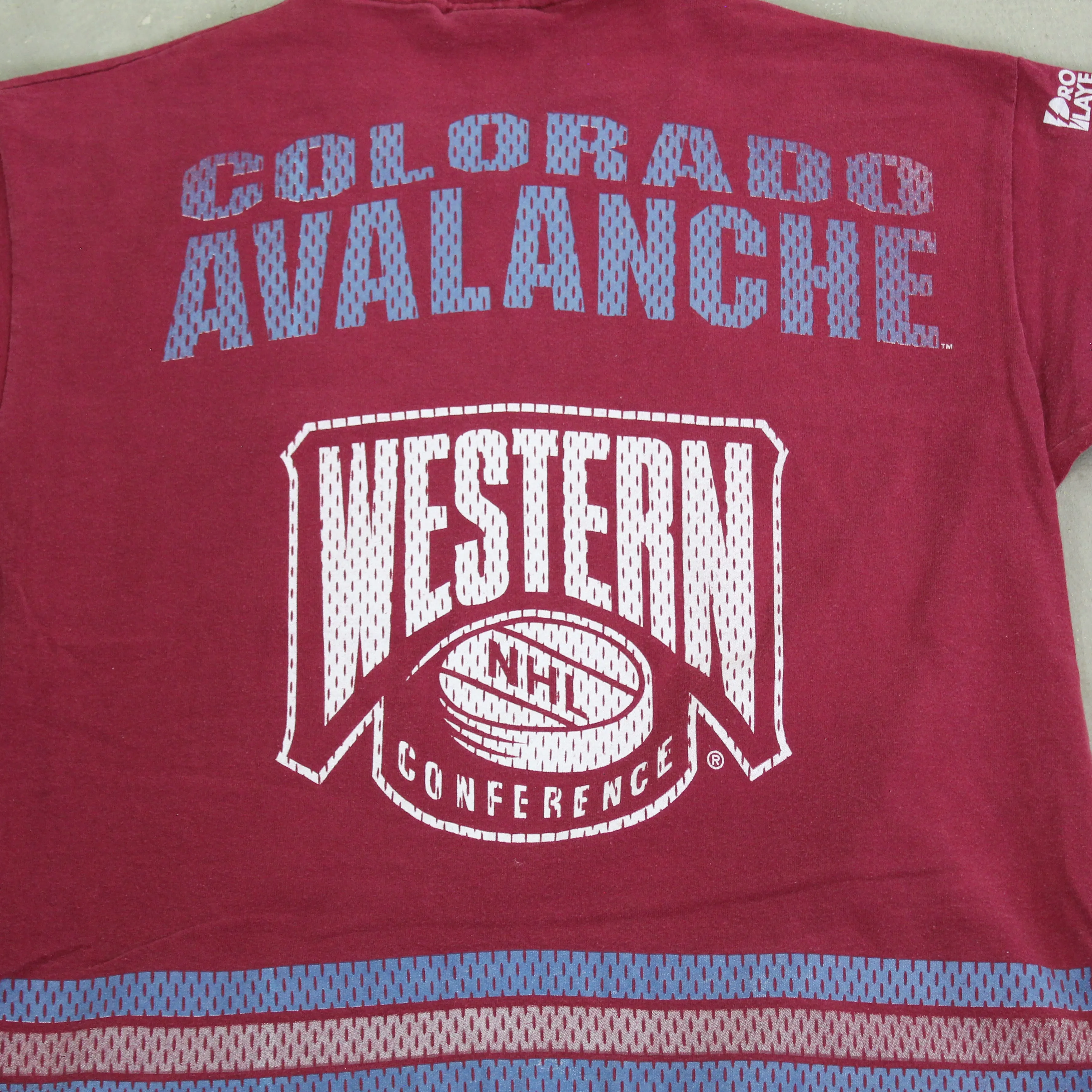 F- Vintage Colorado Avalanche NHL Pro Player Jersey Single Stitch Tee sold by HG Vintage product image thumbnail 4