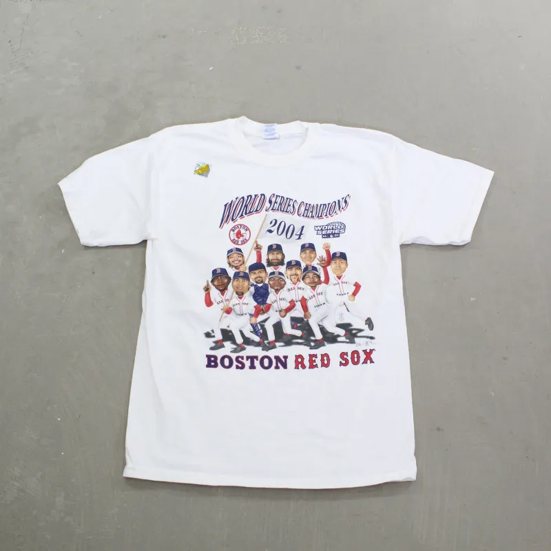 F- Vintage 2004 Boston Red Sox World Series Champs MLB Tee sold by HG Vintage