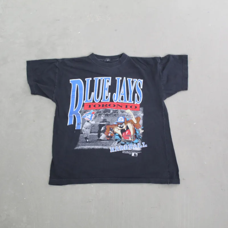 F- Vintage 1993 Toronto Blue Jays Looney Tunes Tazmanian Devil MLB Tee sold by HG Vintage