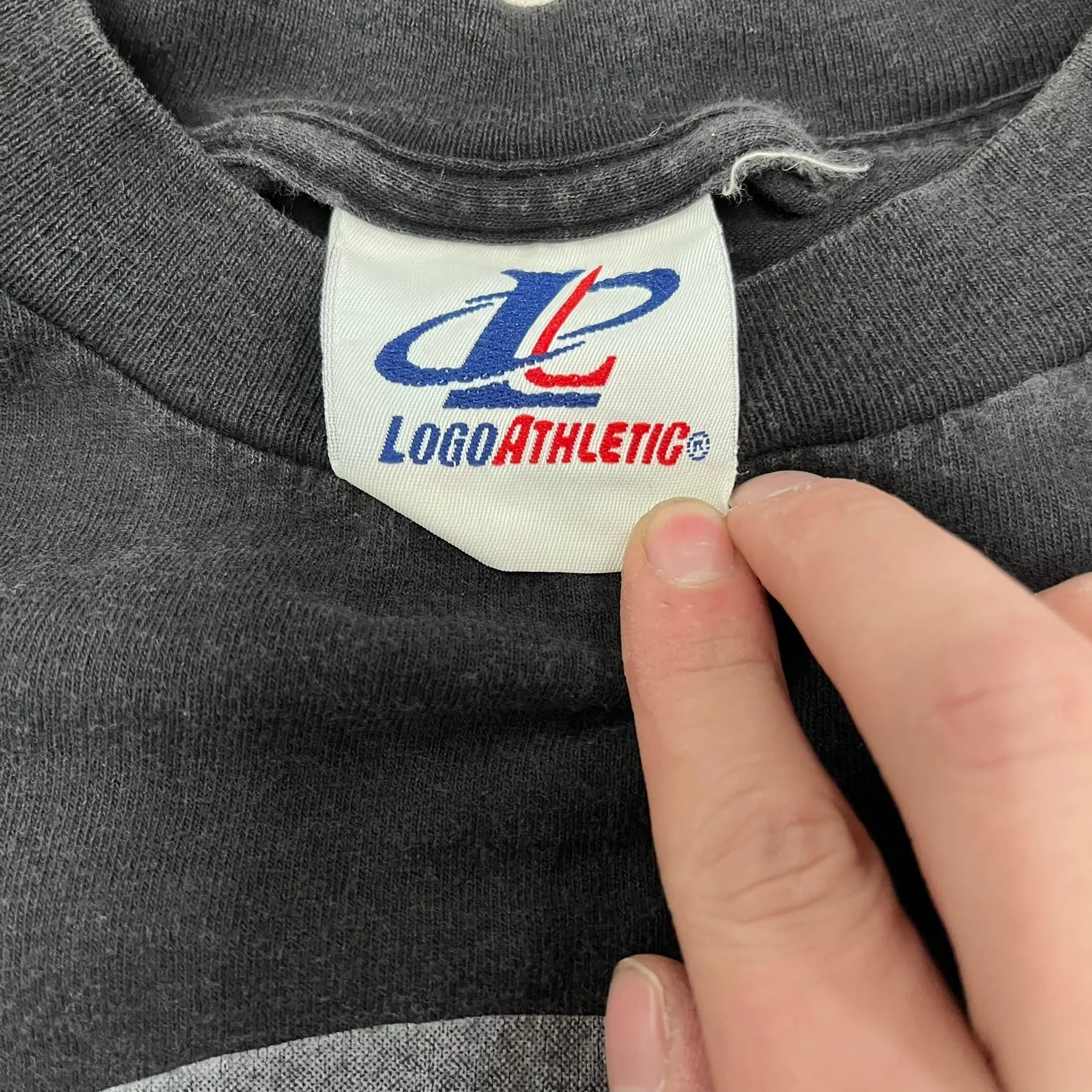 F- Vintage 1997 LA Dodgers MLB Logo Athletic Text Tee sold by HG Vintage product image thumbnail 3