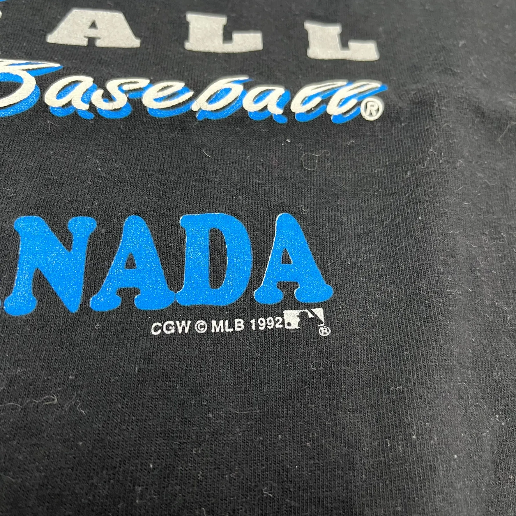 F- Vintage 1992 Toronto Blue Jays MLB Text Single Stitch Tee sold by HG Vintage product image thumbnail 3