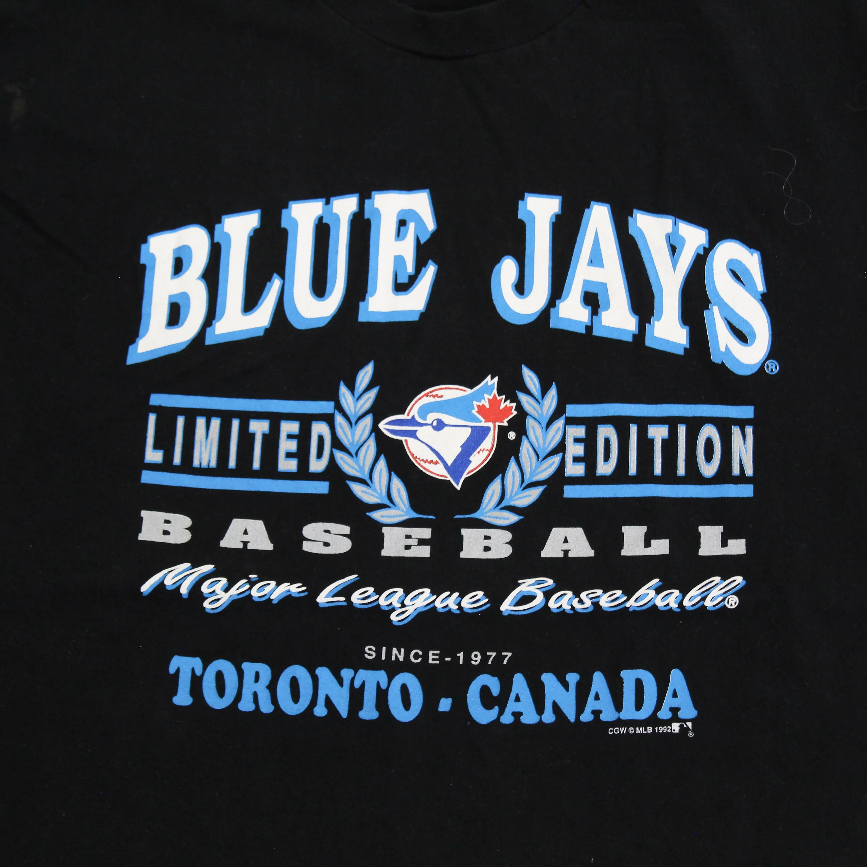 F- Vintage 1992 Toronto Blue Jays MLB Text Single Stitch Tee sold by HG Vintage product image thumbnail 2