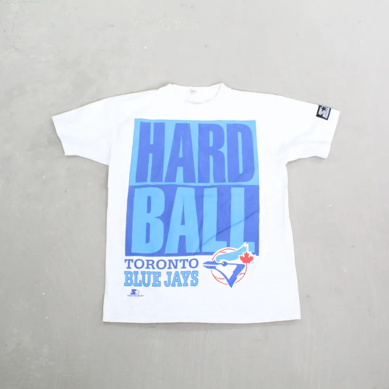 F- Vintage 1991 Toronto Blue Jays MLB Starter Hard Ball Single Stitch Tee sold by HG Vintage