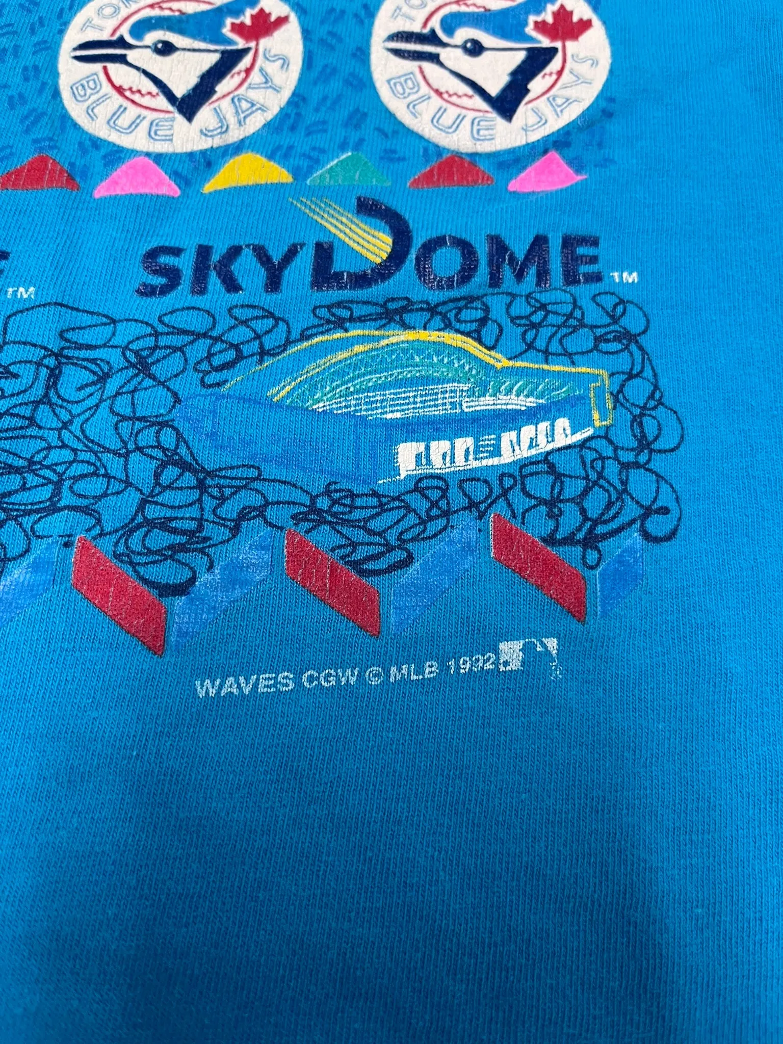 F- Vintage 1992 Toronto Blue Jays MLB Sky Dome Single Stitch Tee sold by HG Vintage product image thumbnail 3