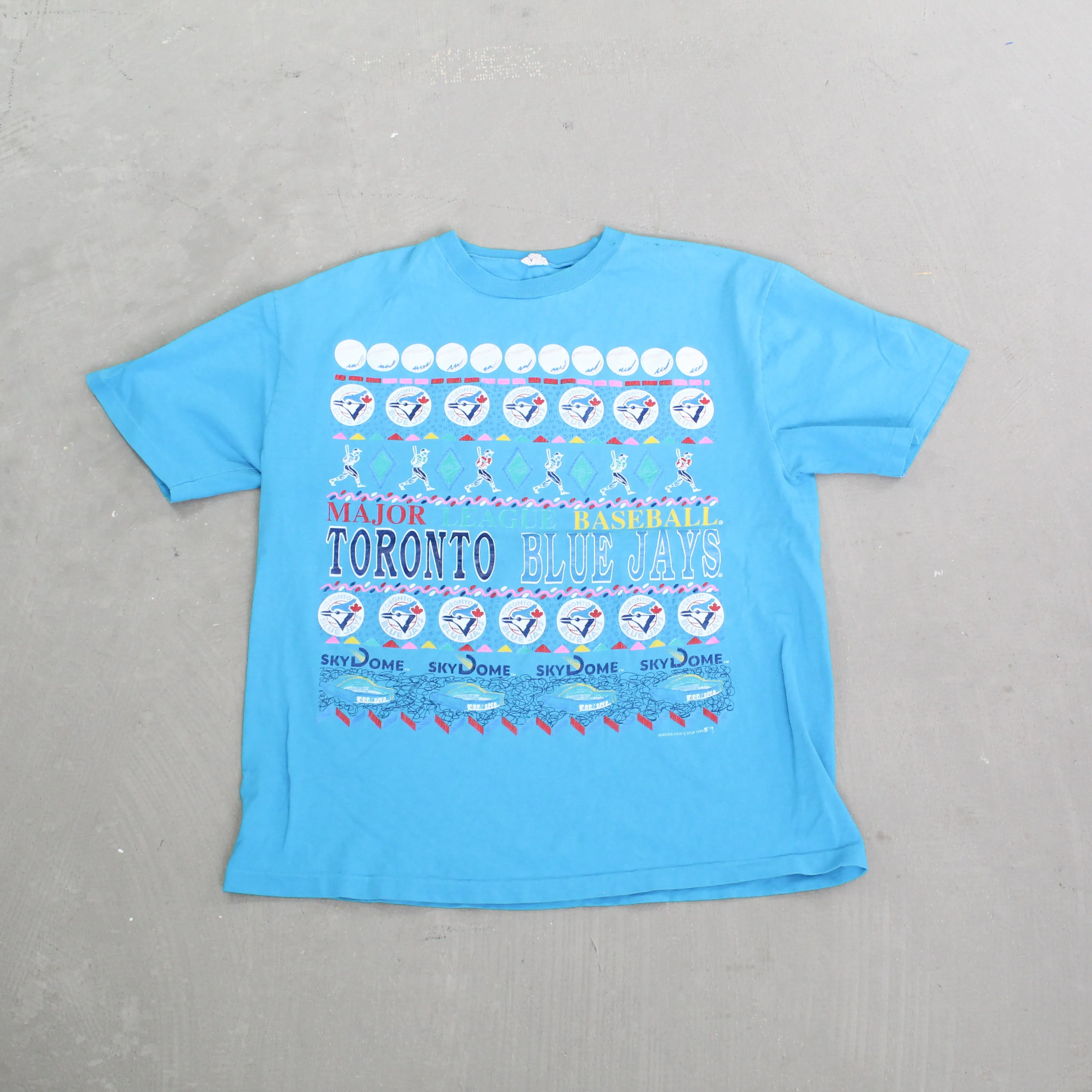 F- Vintage 1992 Toronto Blue Jays MLB Sky Dome Single Stitch Tee sold by HG Vintage