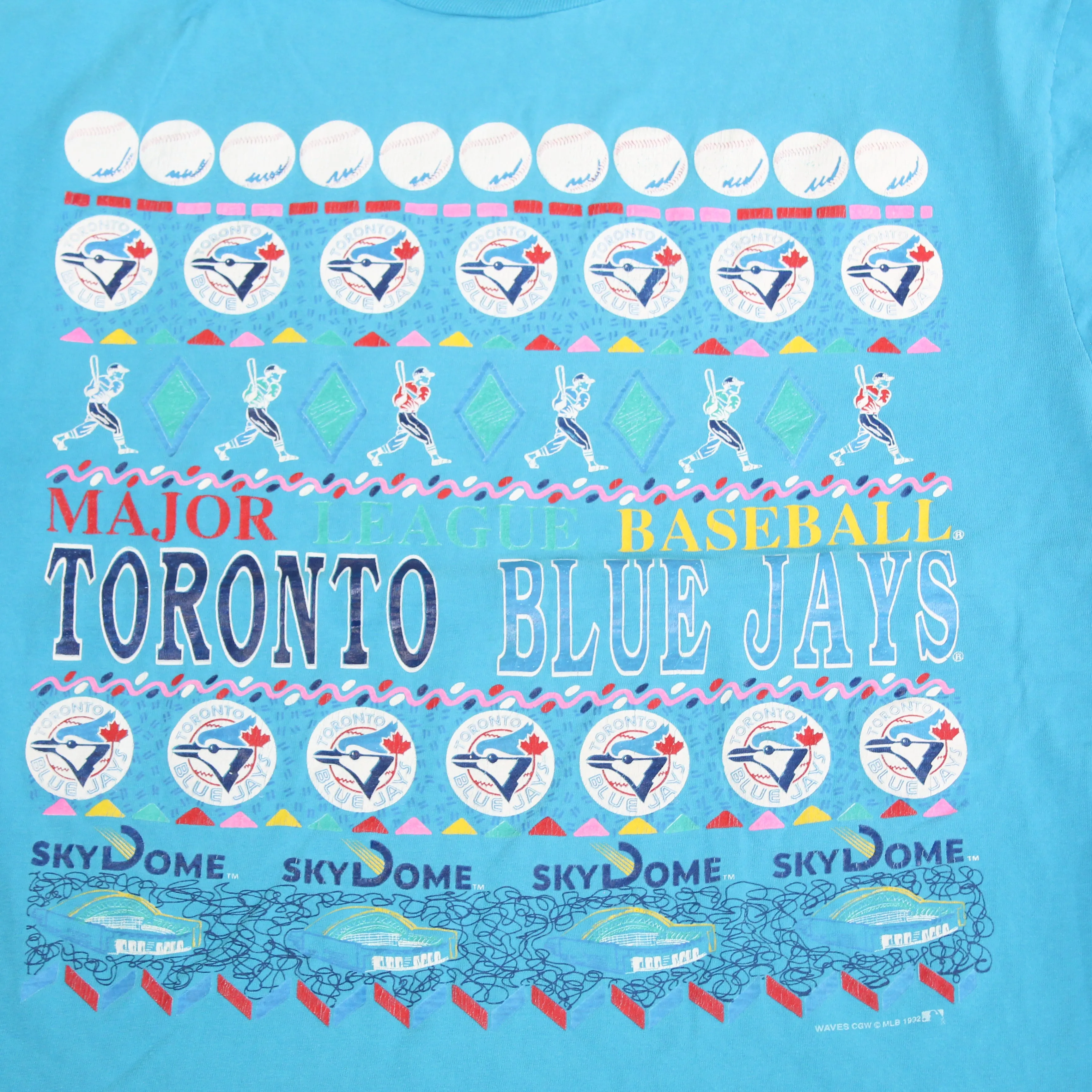 F- Vintage 1992 Toronto Blue Jays MLB Sky Dome Single Stitch Tee sold by HG Vintage product image thumbnail 2